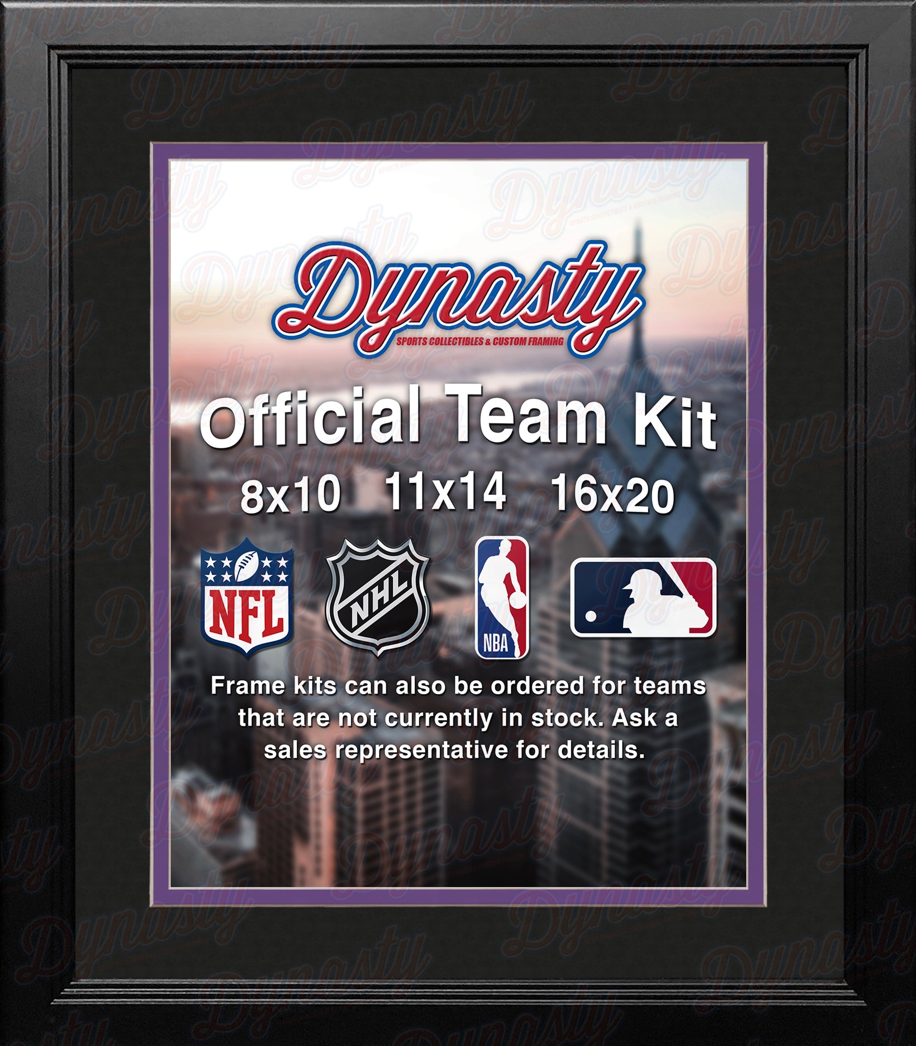 MLB Baseball Photo Picture Frame Kit - Colorado Rockies (Black Matting, Purple Trim) - Sports Collectibles, Sports Memorabilia, Sports Fan Shop, Sports Gifts