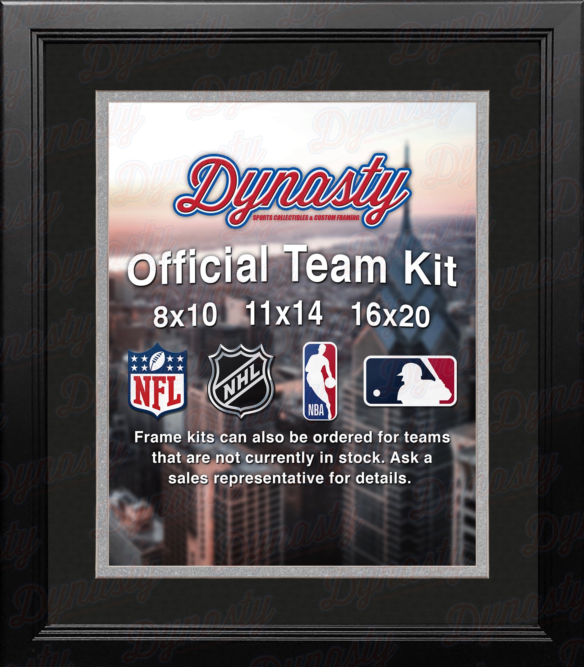 NBA Basketball Photo Picture Frame Kit - San Antonio Spurs (Black Matting, Silver Trim) - Sports Collectibles, Sports Memorabilia, Sports Fan Shop, Sports Gifts