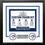 MLB Baseball Photo Picture Frame Kit - Toronto Blue Jays (White Matting, Blue Trim)