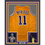 Framed Autographed/Signed Bob McAdoo 35x39 Los Angeles Yellow Basketball Jersey JSA COA