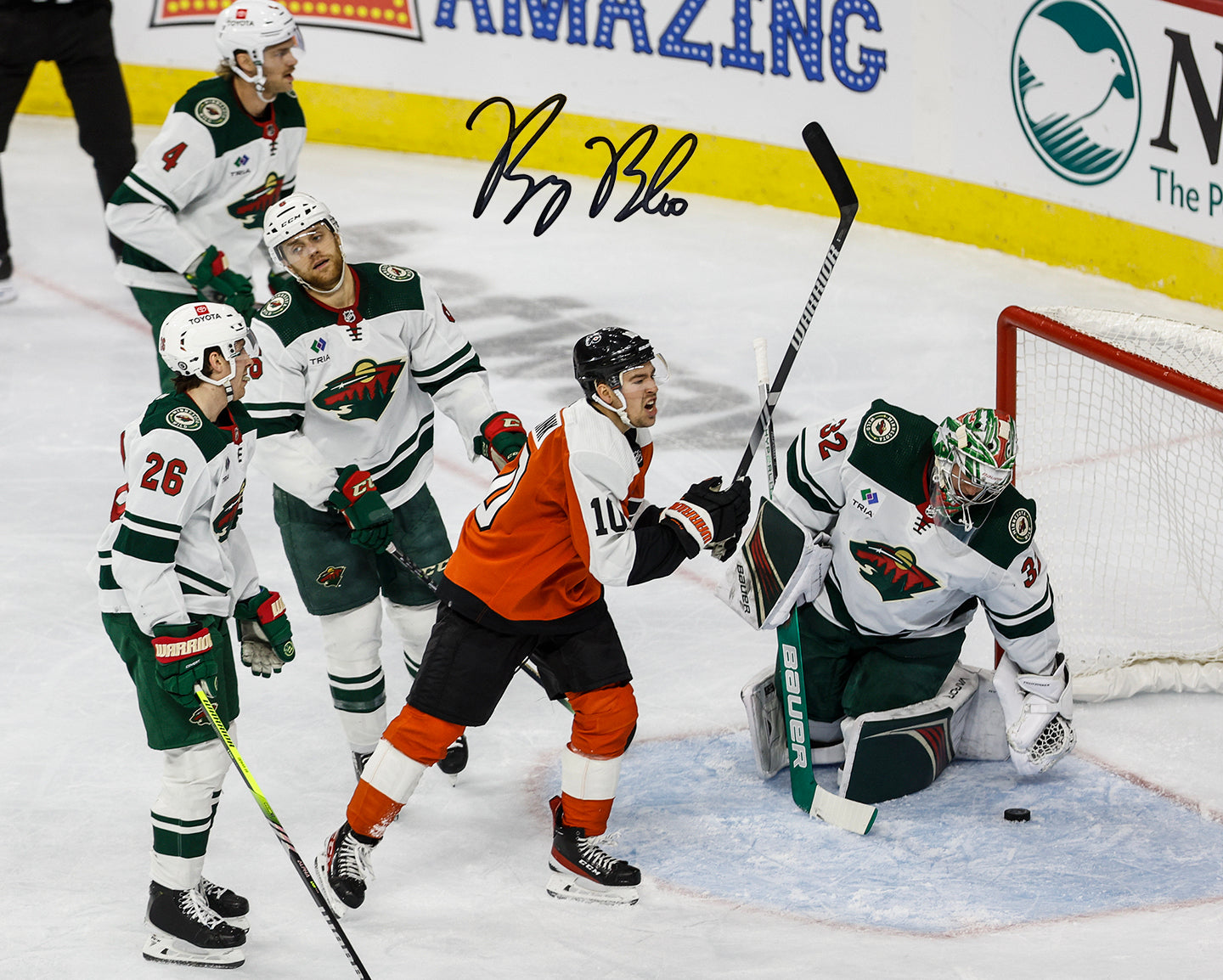 Bobby Brink First Career Goal Autographed Philadelphia Flyers 11" x 14" Hockey Photo - Sports Collectibles, Sports Memorabilia, Sports Fan Shop, Sports Gifts
