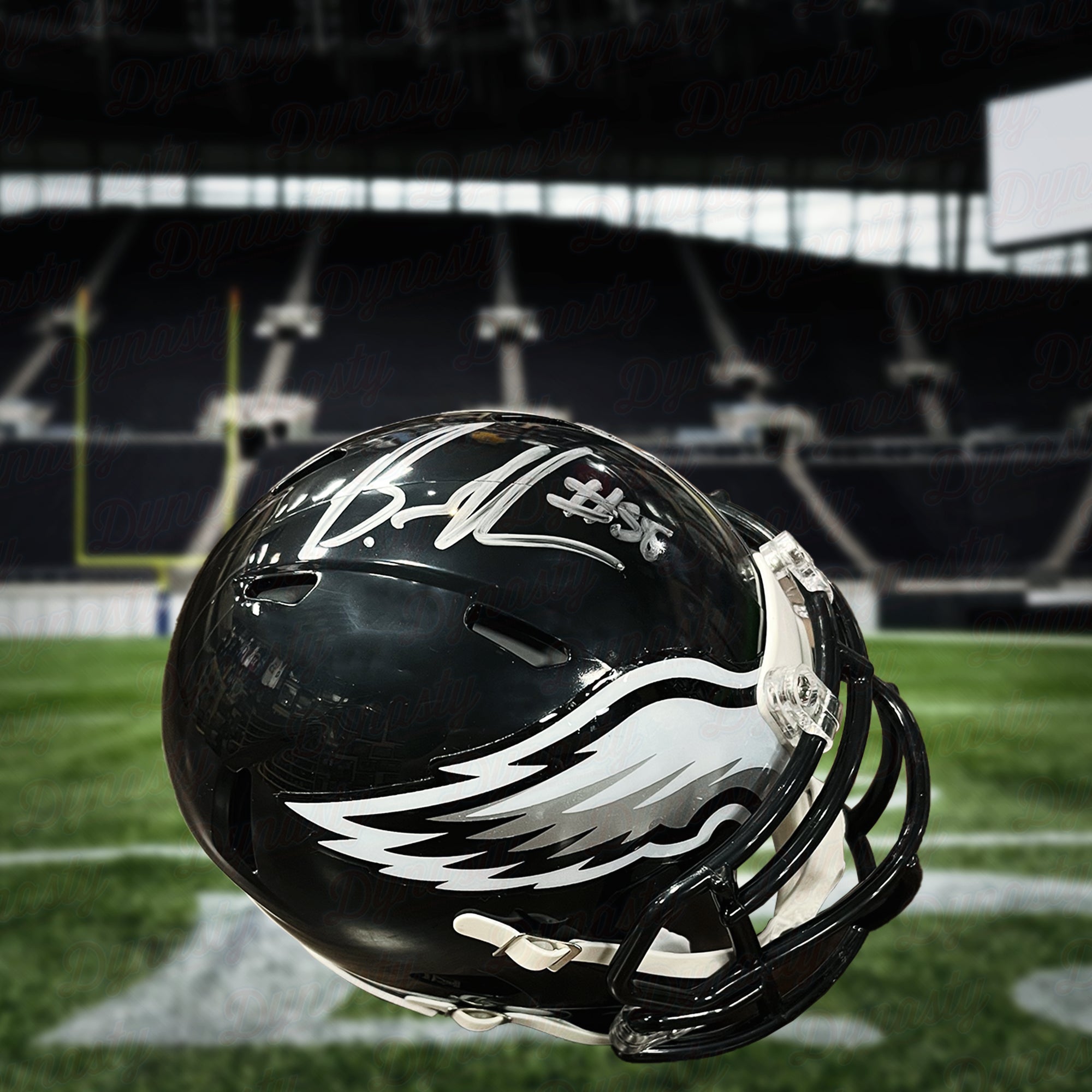 Brandon Graham Philadelphia Eagles Autographed Alternate Black Speed Mini-Helmet - Sports Collectibles, Sports Memorabilia, Sports Fan Shop, Sports Gifts