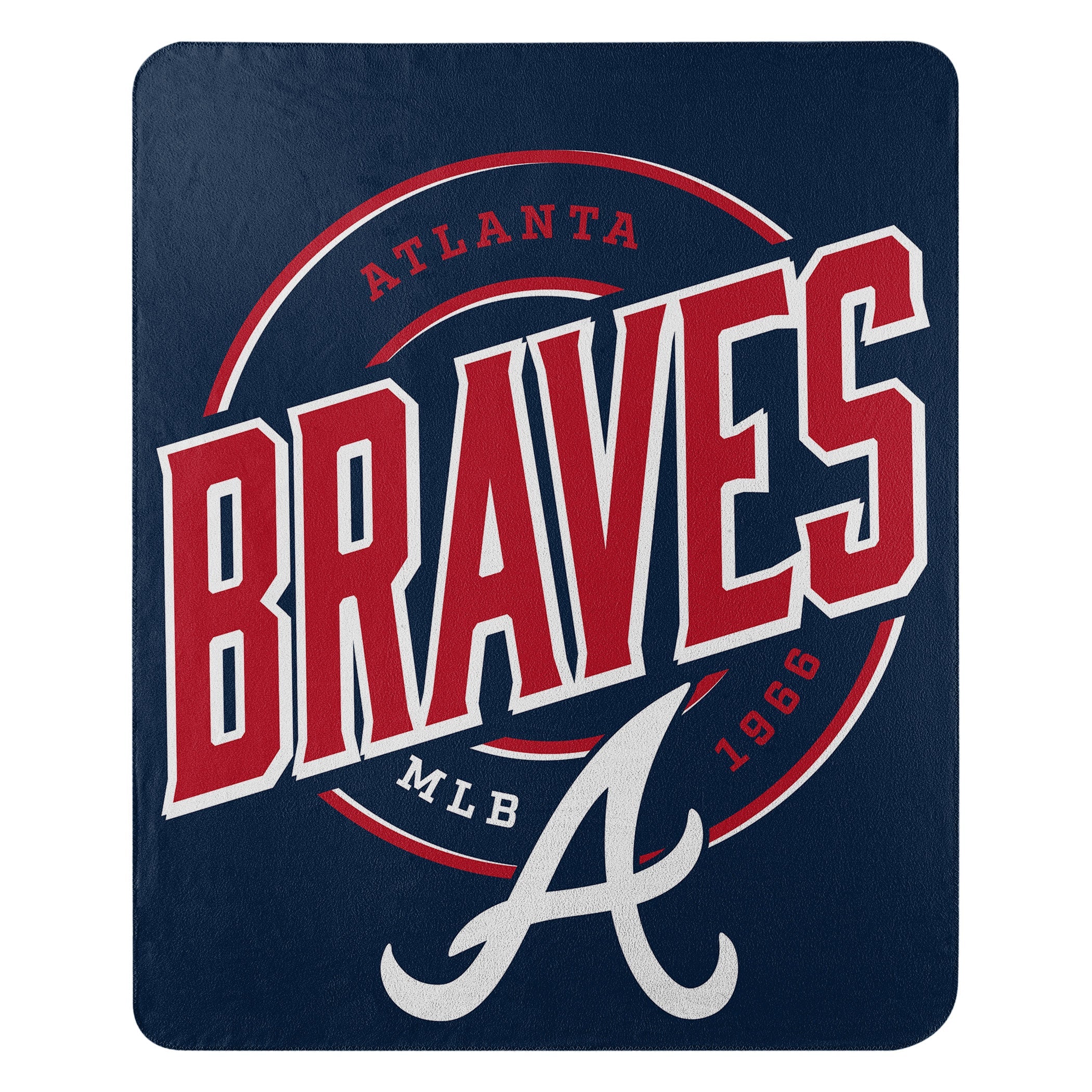 Atlanta Braves 50" x 60" Campaign Fleece Blanket - Sports Collectibles, Sports Memorabilia, Sports Fan Shop, Sports Gifts