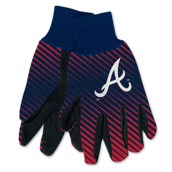 Atlanta Braves Adult Two-Tone Gloves - Sports Collectibles, Sports Memorabilia, Sports Fan Shop, Sports Gifts