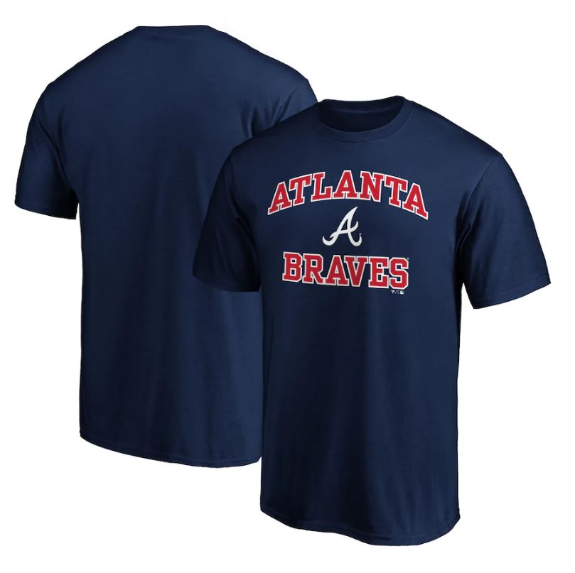 Atlanta Braves Heart & Soul T-Shirt - Navy Blue - Sports Collectibles, Sports Memorabilia, Sports Fan Shop, Sports Gifts