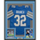 Framed Autographed/Signed Brian Branch 35x39 Detroit Blue Football Jersey Beckett BAS COA