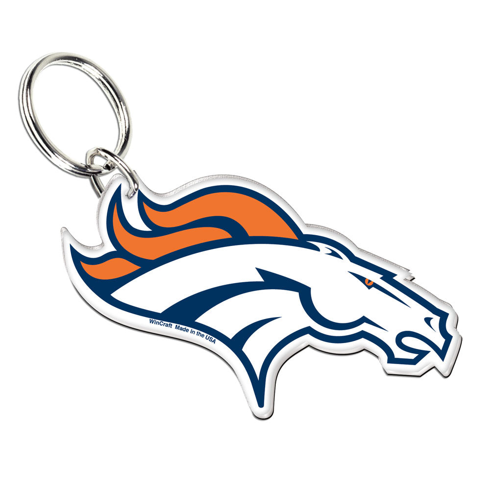 Denver Broncos Acrylic Logo Keychain - Sports Collectibles, Sports Memorabilia, Sports Fan Shop, Sports Gifts