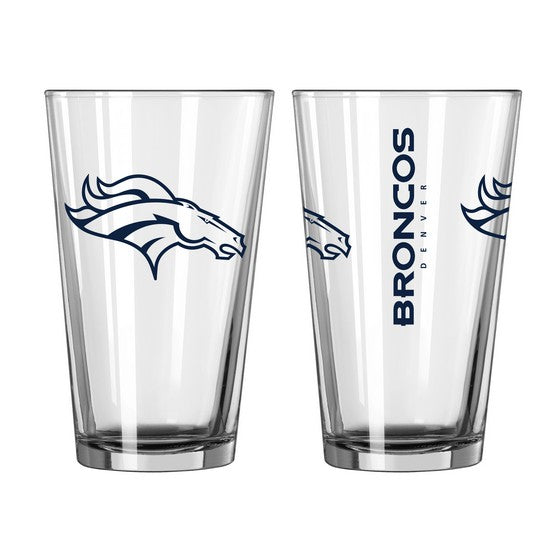Denver Broncos Game Day Pint Glass - Sports Collectibles, Sports Memorabilia, Sports Fan Shop, Sports Gifts