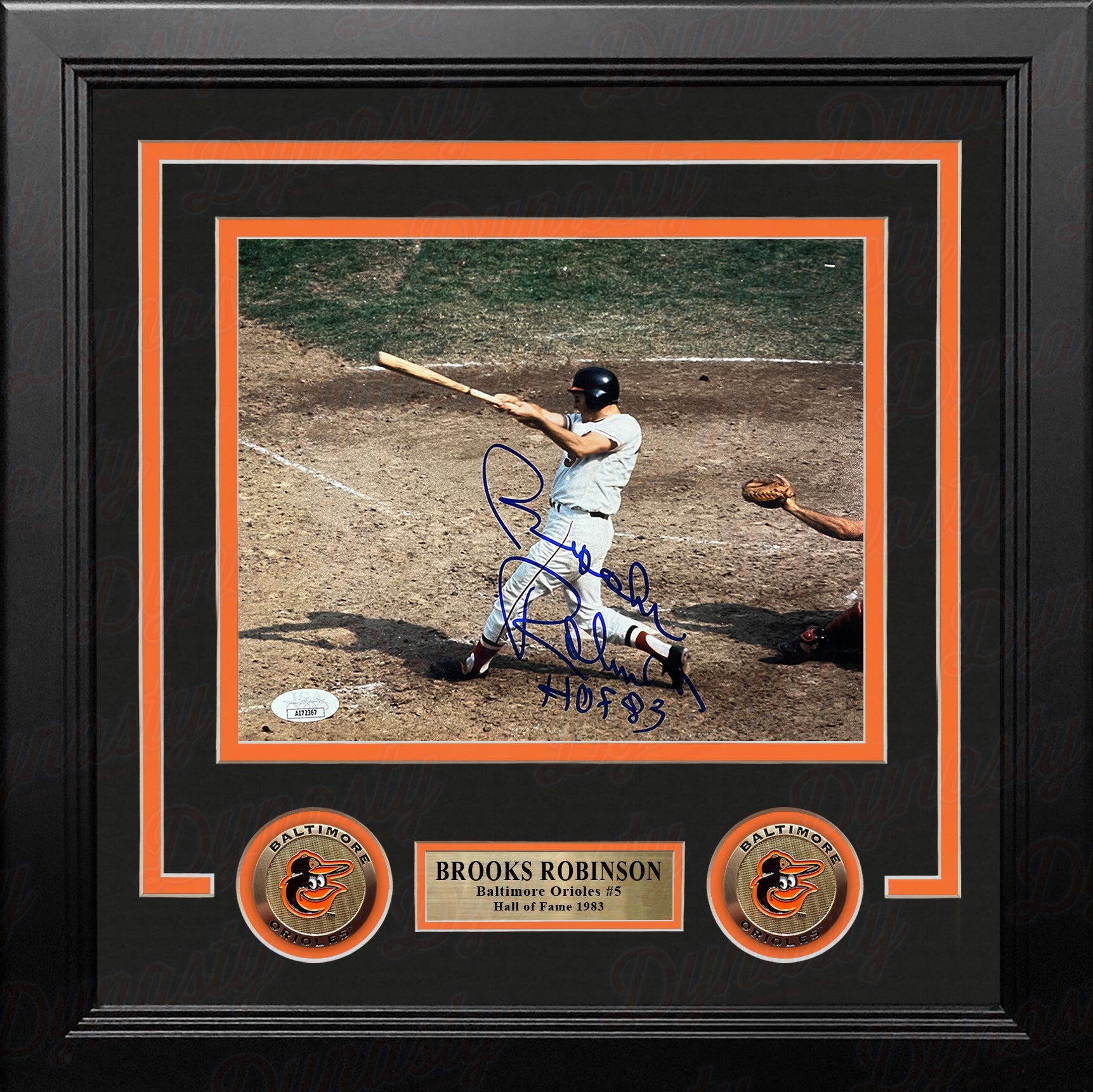 Brooks Robinson Batting Action Baltimore Orioles Autographed 8" x 10" Framed Baseball Photo - Sports Collectibles, Sports Memorabilia, Sports Fan Shop, Sports Gifts