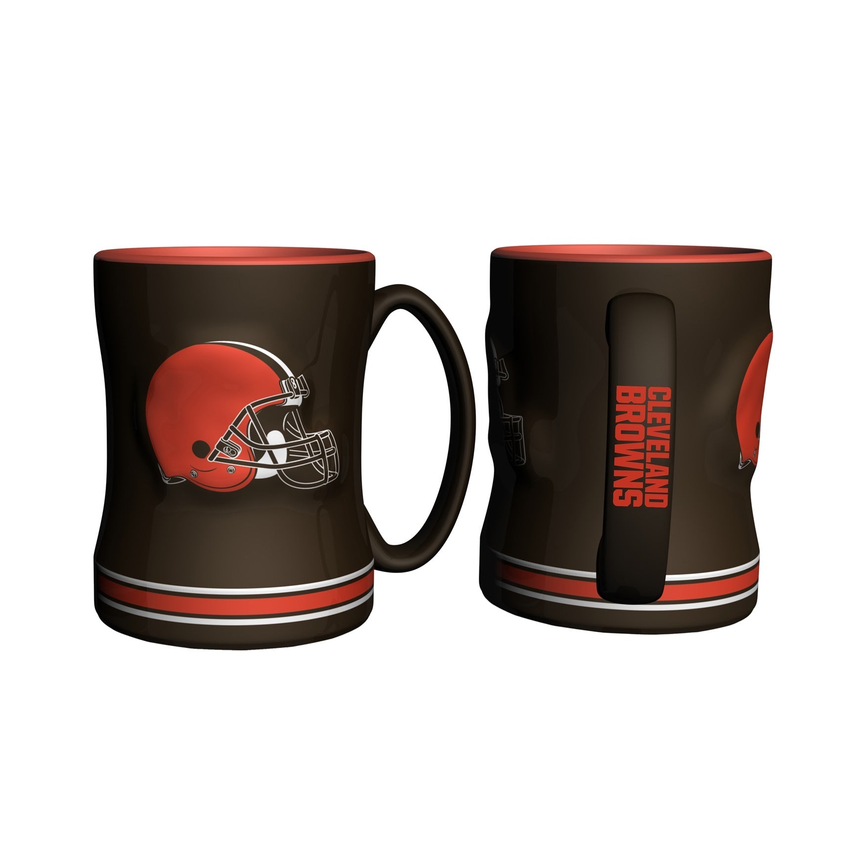 Cleveland Browns Logo Relief Coffee Mug - Sports Collectibles, Sports Memorabilia, Sports Fan Shop, Sports Gifts