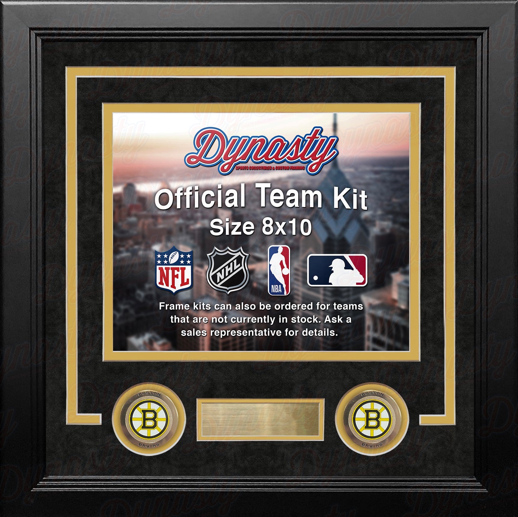 Boston Bruins Custom NHL Hockey 8x10 Picture Frame Kit (Multiple Colors) - Sports Collectibles, Sports Memorabilia, Sports Fan Shop, Sports Gifts