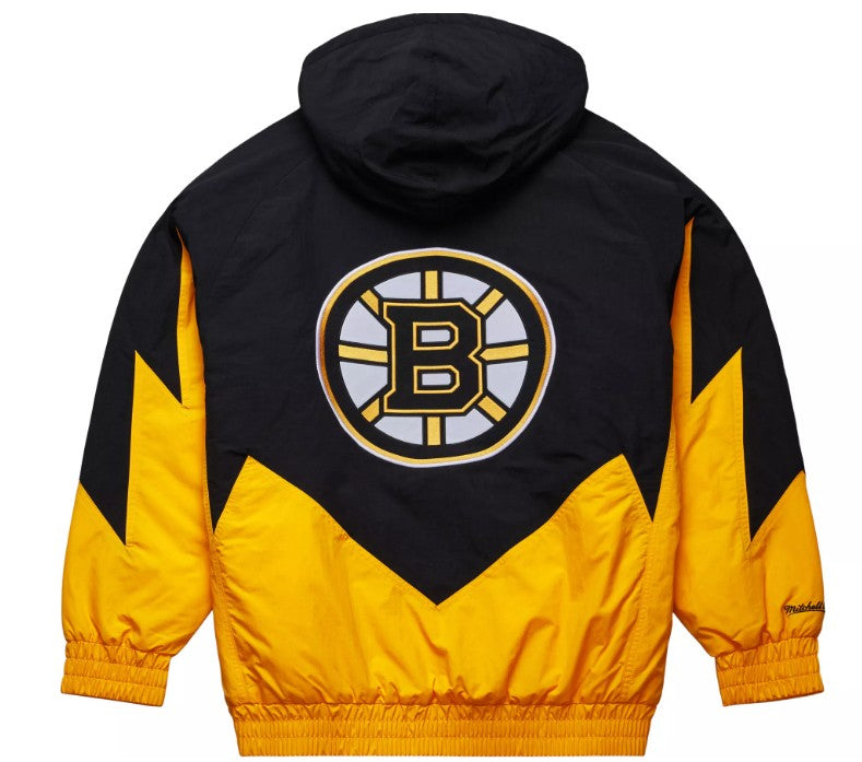 Boston Bruins Mitchell & Ness Retro Gold Windbreaker Jacket - Sports Collectibles, Sports Memorabilia, Sports Fan Shop, Sports Gifts
