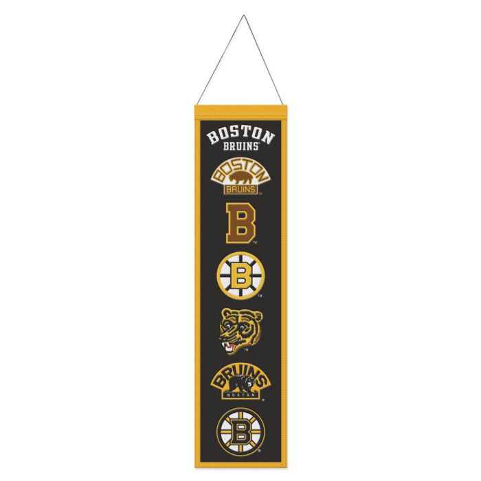 Boston Bruins 8" x 32" Wool Banner - Sports Collectibles, Sports Memorabilia, Sports Fan Shop, Sports Gifts