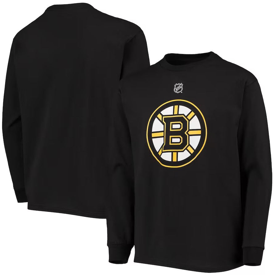 Boston Bruins Youth Primary Logo Long Sleeve T-Shirt - Black - Sports Collectibles, Sports Memorabilia, Sports Fan Shop, Sports Gifts