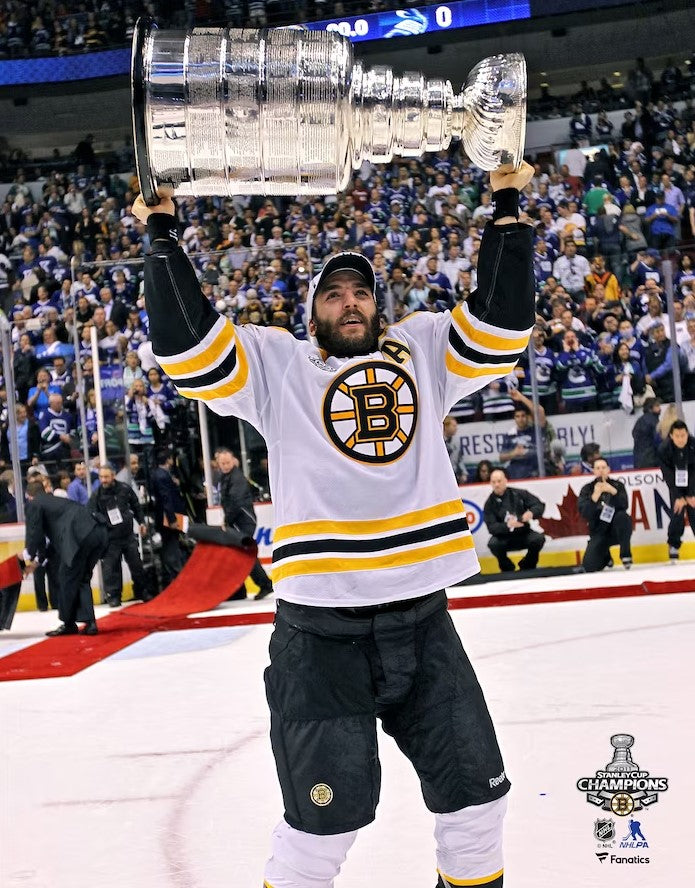 Patrice Bergeron Stanley Cup Trophy Boston Bruins Hockey Photo - Sports Collectibles, Sports Memorabilia, Sports Fan Shop, Sports Gifts
