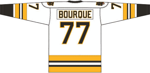 Ray Bourque Boston Bruins Mitchell & Ness White 1989/90 Captain Patch Blue Line Jersey - Sports Collectibles, Sports Memorabilia, Sports Fan Shop, Sports Gifts