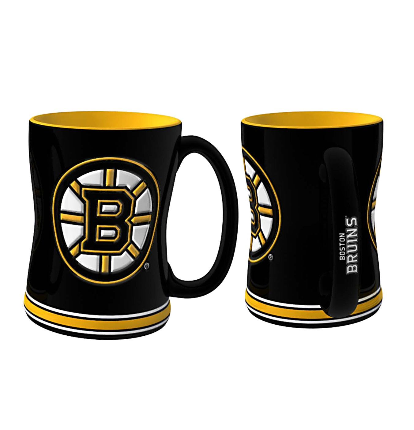 Boston Bruins Logo Relief Coffee Mug - Sports Collectibles, Sports Memorabilia, Sports Fan Shop, Sports Gifts