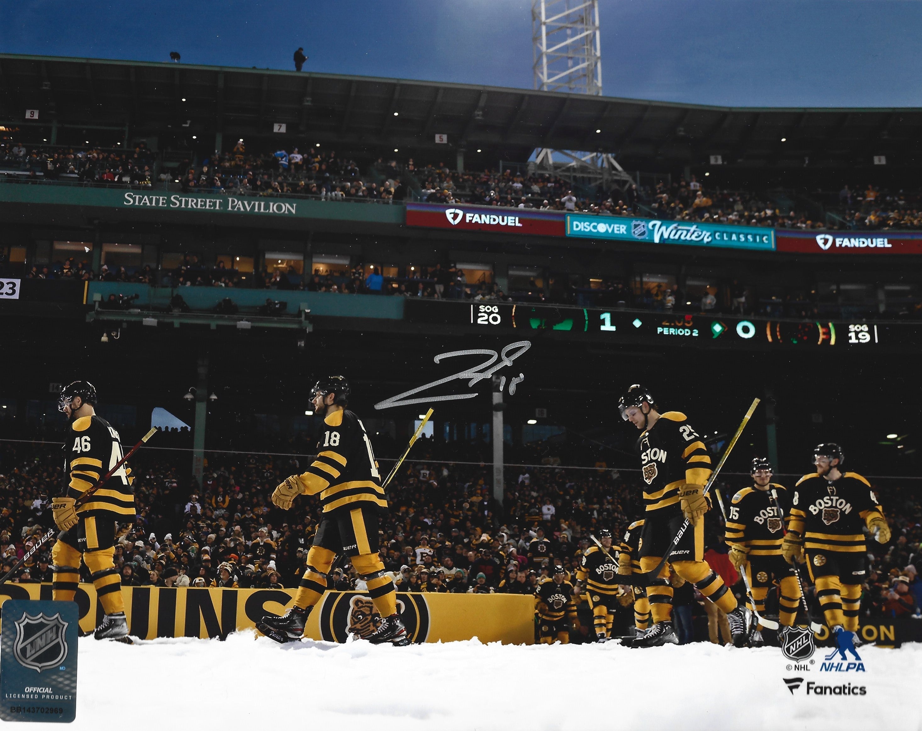 Pavel Zacha 2023 Winter Classic Entrance Boston Bruins Autographed 11" x 14" Hockey Photo - Sports Collectibles, Sports Memorabilia, Sports Fan Shop, Sports Gifts