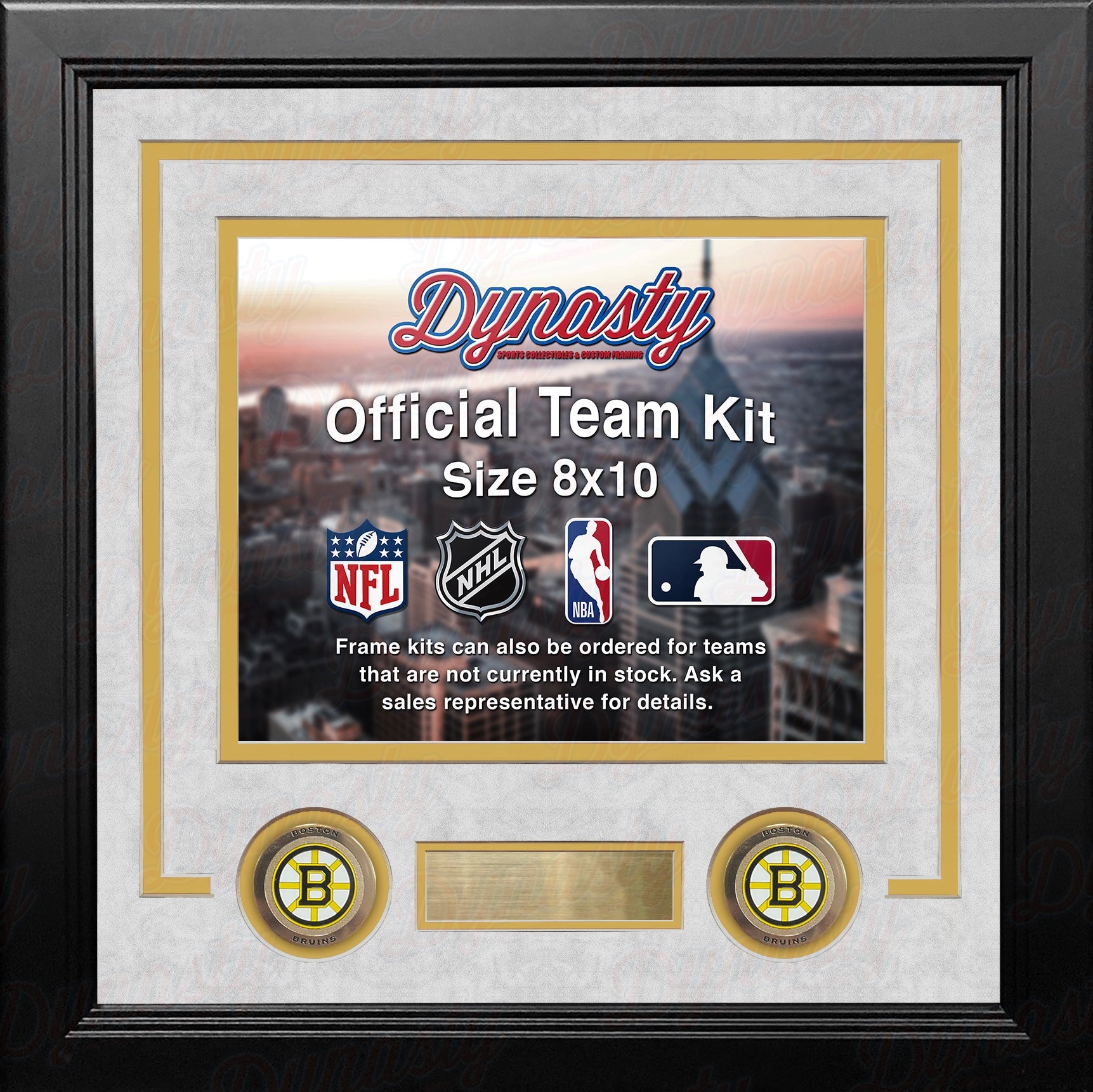 Boston Bruins Custom NHL Hockey 8x10 Picture Frame Kit (Multiple Colors) - Sports Collectibles, Sports Memorabilia, Sports Fan Shop, Sports Gifts