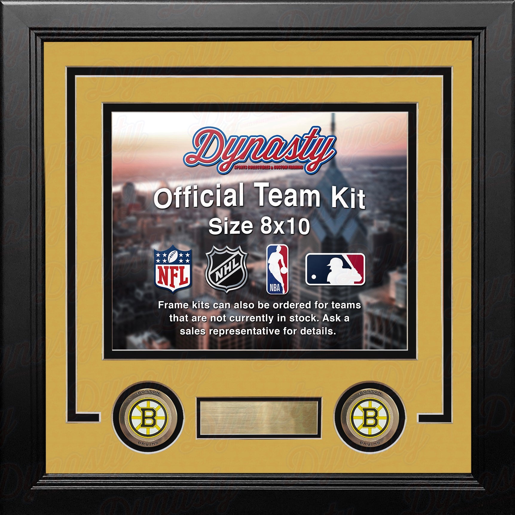 Boston Bruins Custom NHL Hockey 8x10 Picture Frame Kit (Multiple Colors) - Sports Collectibles, Sports Memorabilia, Sports Fan Shop, Sports Gifts