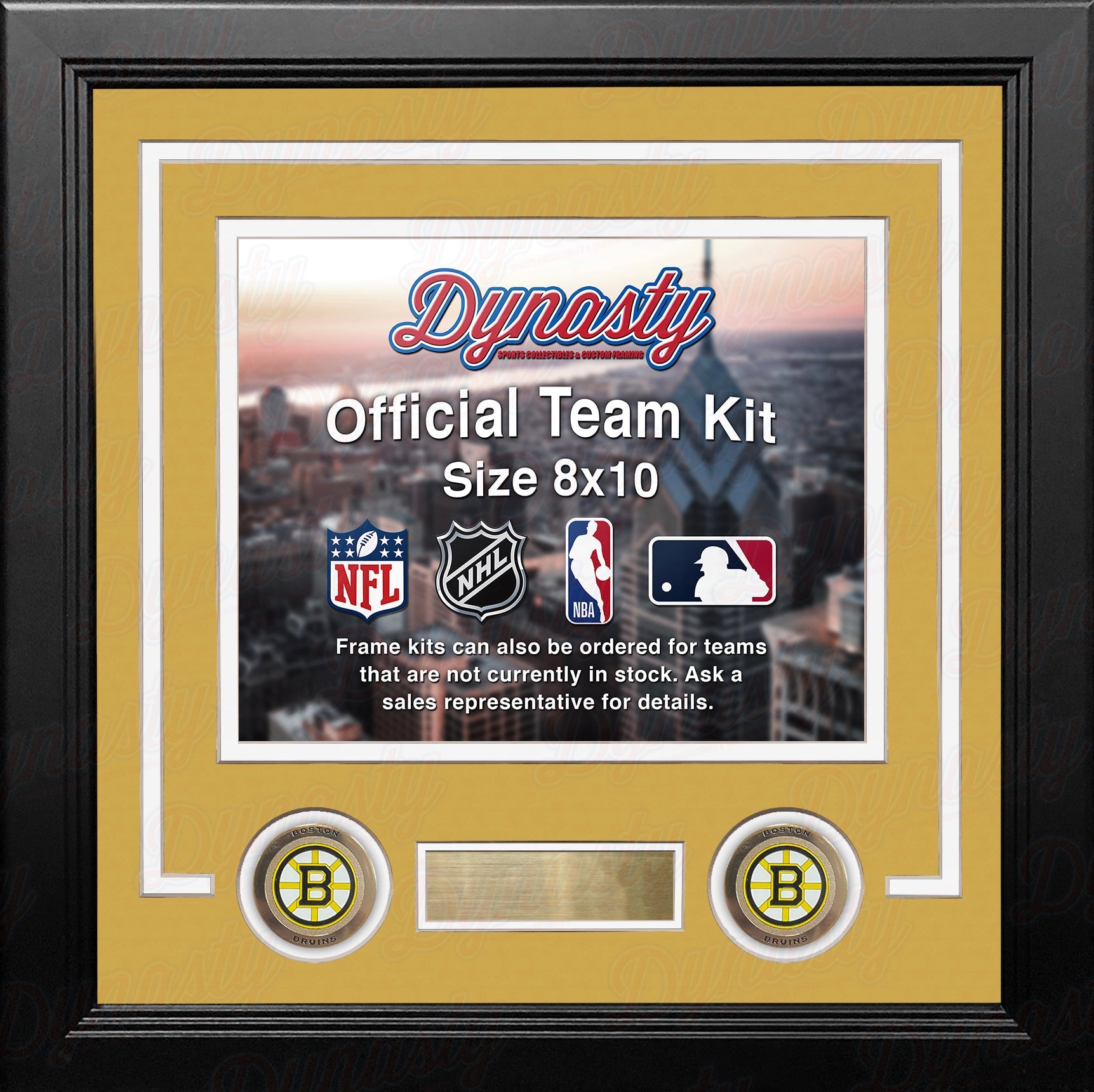 Boston Bruins Custom NHL Hockey 8x10 Picture Frame Kit (Multiple Colors) - Sports Collectibles, Sports Memorabilia, Sports Fan Shop, Sports Gifts