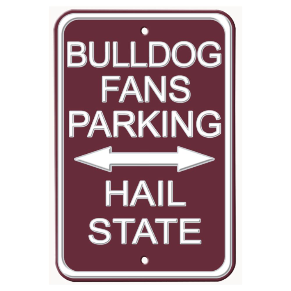 MSU/HAIL State - Mississippi State Bulldogs - Embossed Steel Parking Sign
