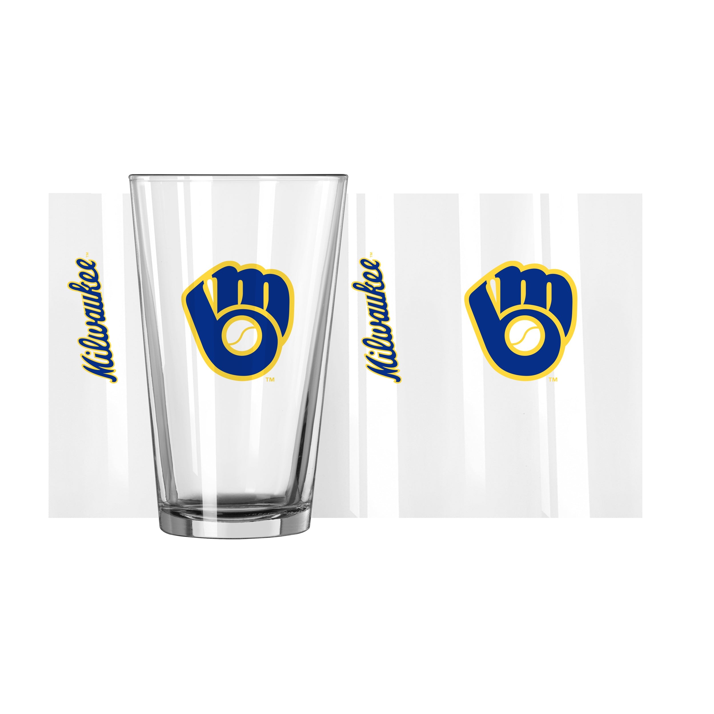 Milwaukee Brewers Cooperstown 16oz Gameday Pint Glass - Sports Gifts, Sports Memorabilia, Sports Collectibles, Fan Shop