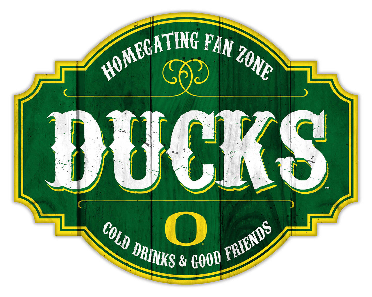 Oregon Ducks Sign Wood 12 Inch Homegating Tavern - Sports Collectibles, Sports Memorabilia, Sports Fan Shop, Sports Gifts