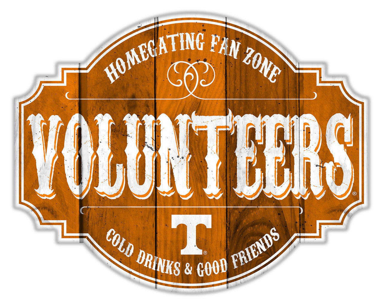 Tennessee Volunteers Sign Wood 12 Inch Homegating Tavern - Sports Collectibles, Sports Memorabilia, Sports Fan Shop, Sports Gifts