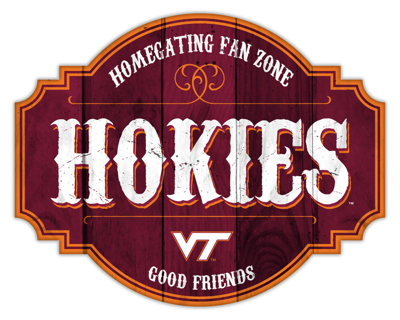 Virginia Tech Hokies Sign Wood 12 Inch Homegating Tavern - Special Order - Sports Collectibles, Sports Memorabilia, Sports Fan Shop, Sports Gifts