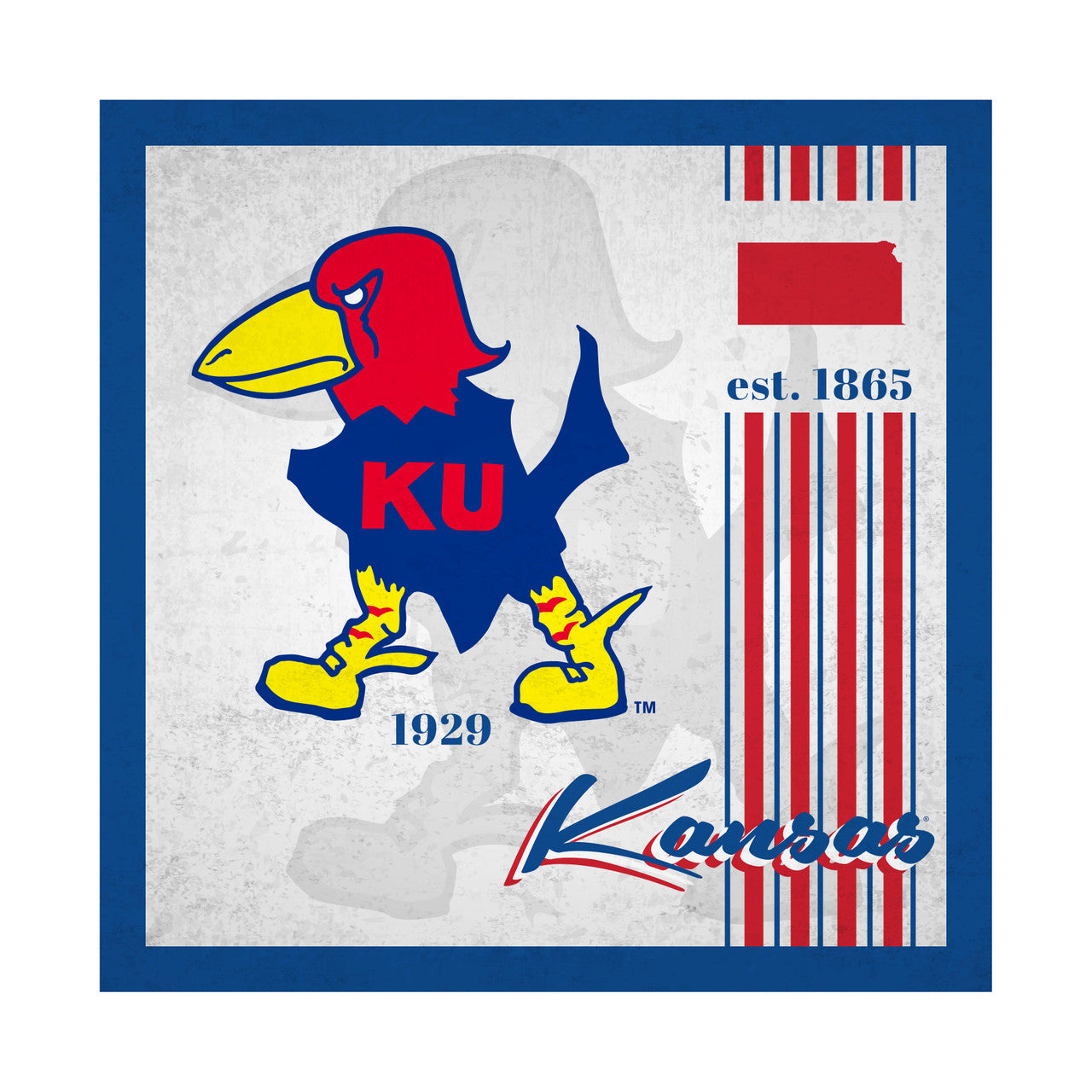 Kansas Jayhawks Sign Wood 10x10 Album Design - Sports Collectibles, Sports Memorabilia, Sports Fan Shop, Sports Gifts