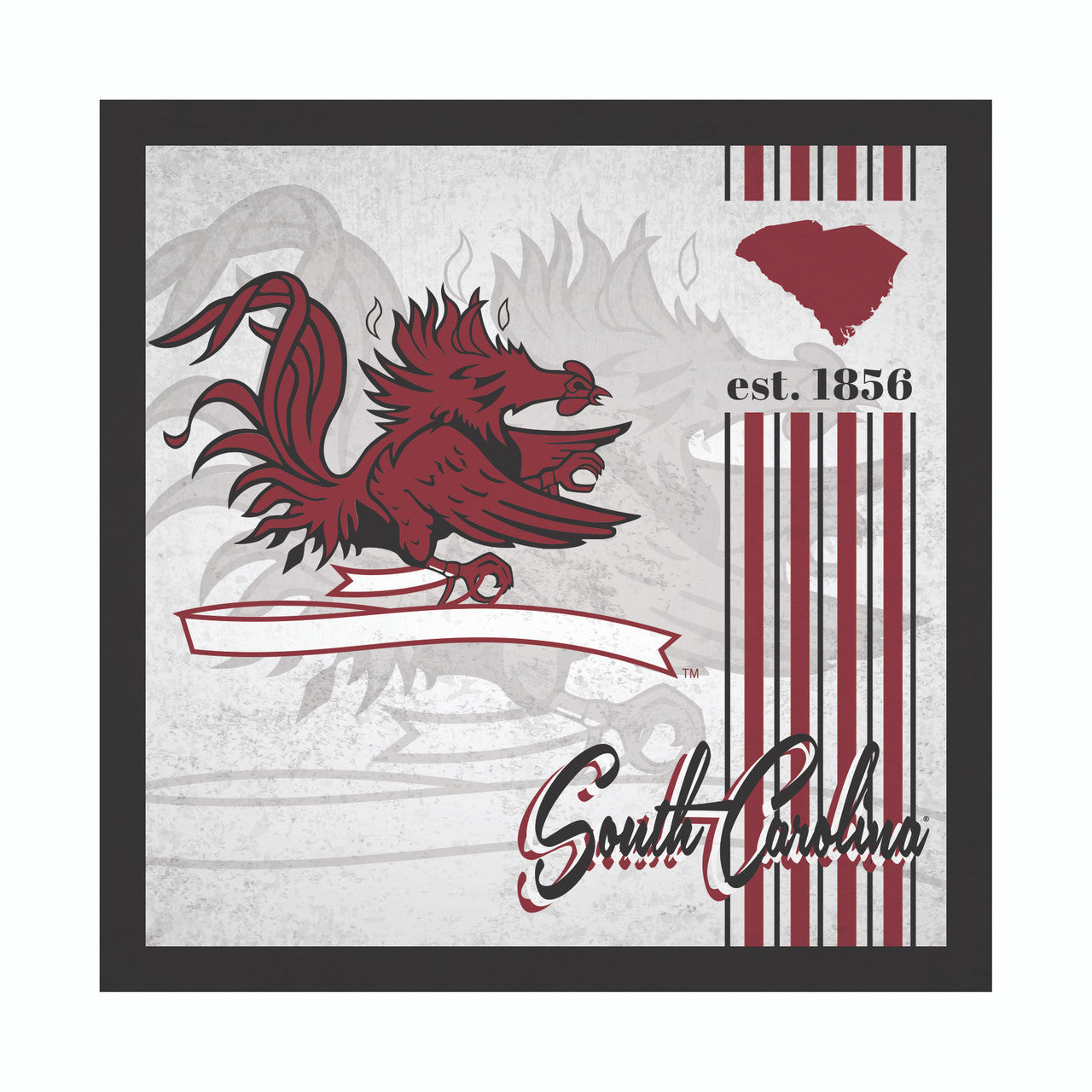 South Carolina Gamecocks Sign Wood 10x10 Album Design - Sports Collectibles, Sports Memorabilia, Sports Fan Shop, Sports Gifts