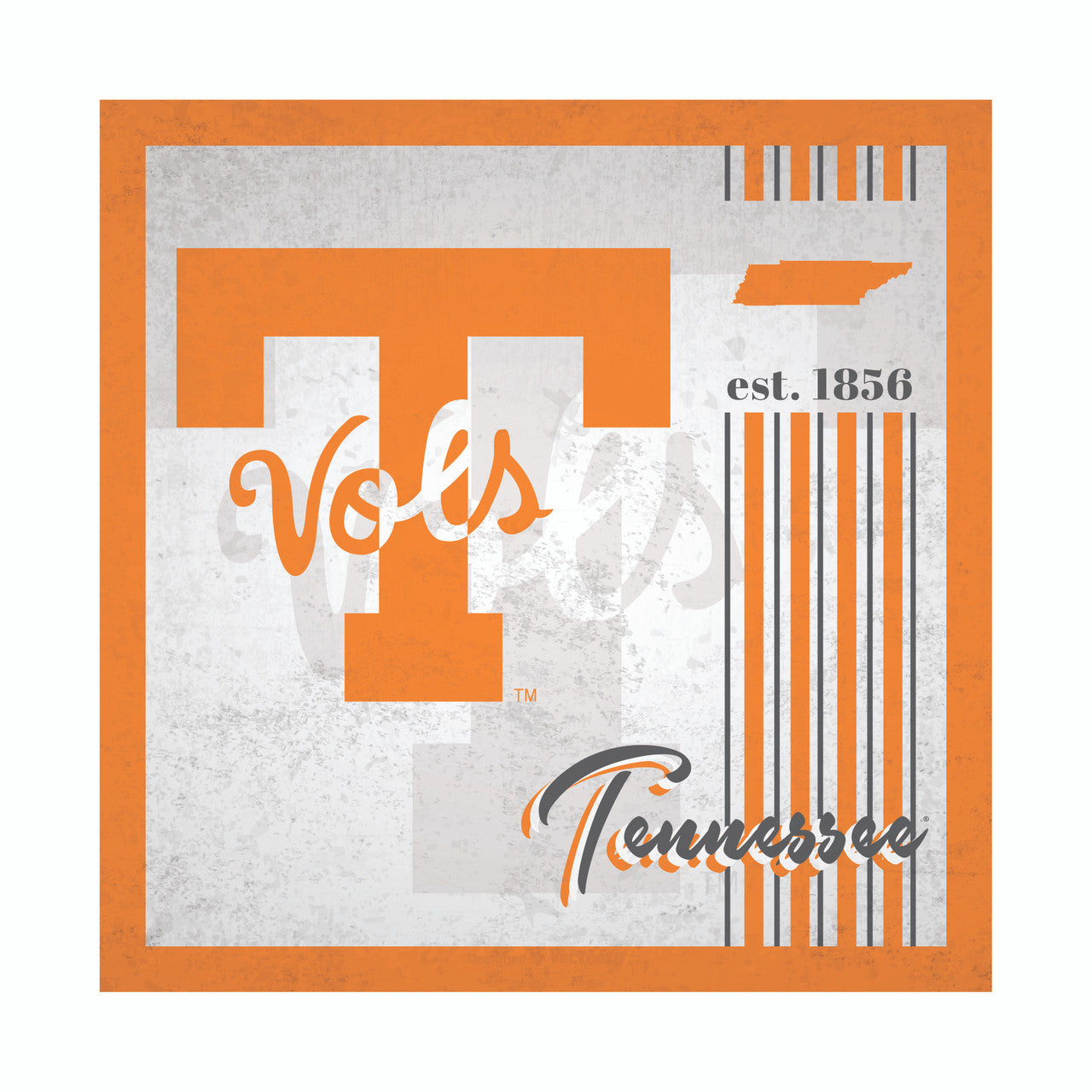 Tennessee Volunteers Sign Wood 10x10 Album Design - Sports Collectibles, Sports Memorabilia, Sports Fan Shop, Sports Gifts
