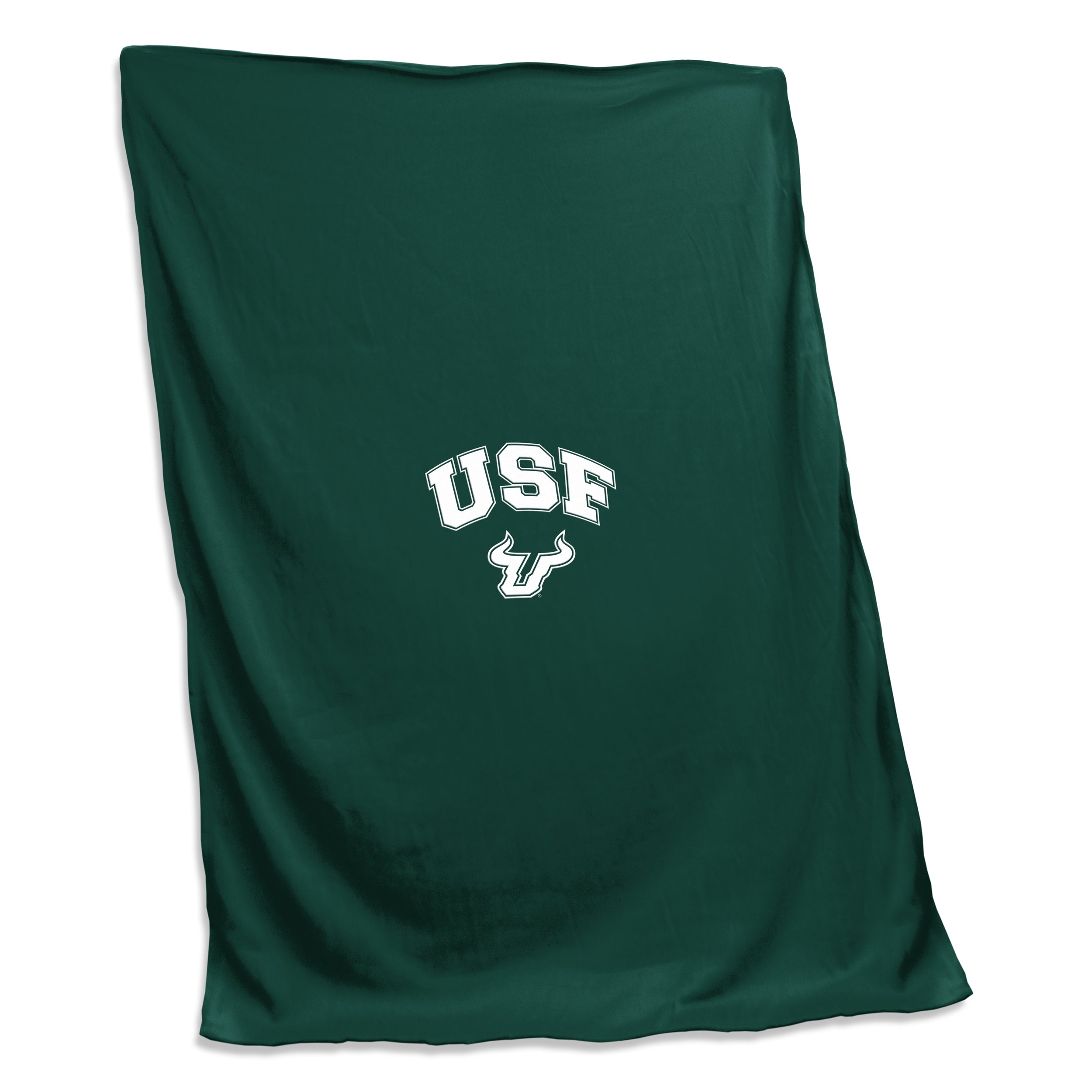 South Florida White logo Screened Sweatshirt Blanket