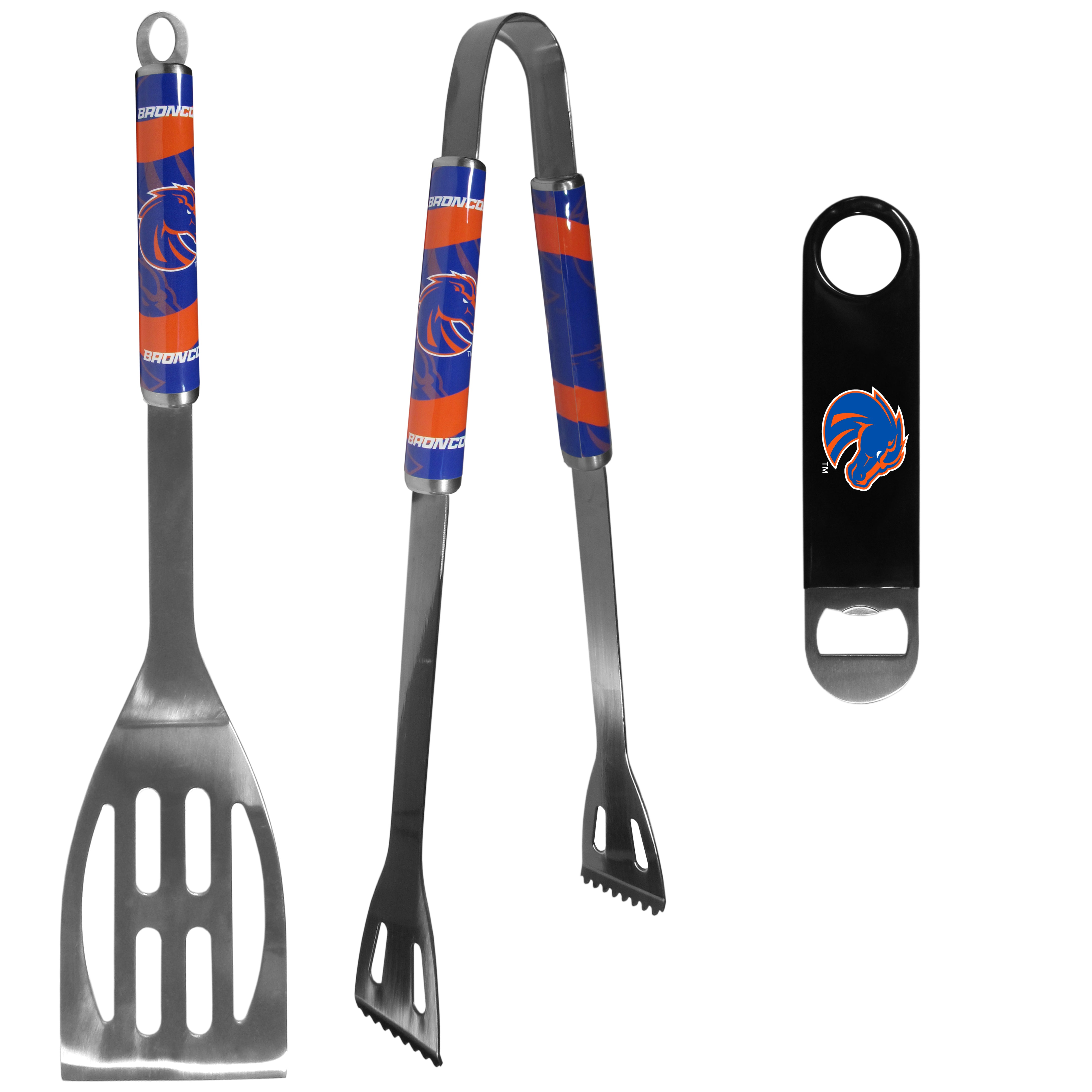 Boise St. Broncos 2 pc BBQ Set and Bottle Opener