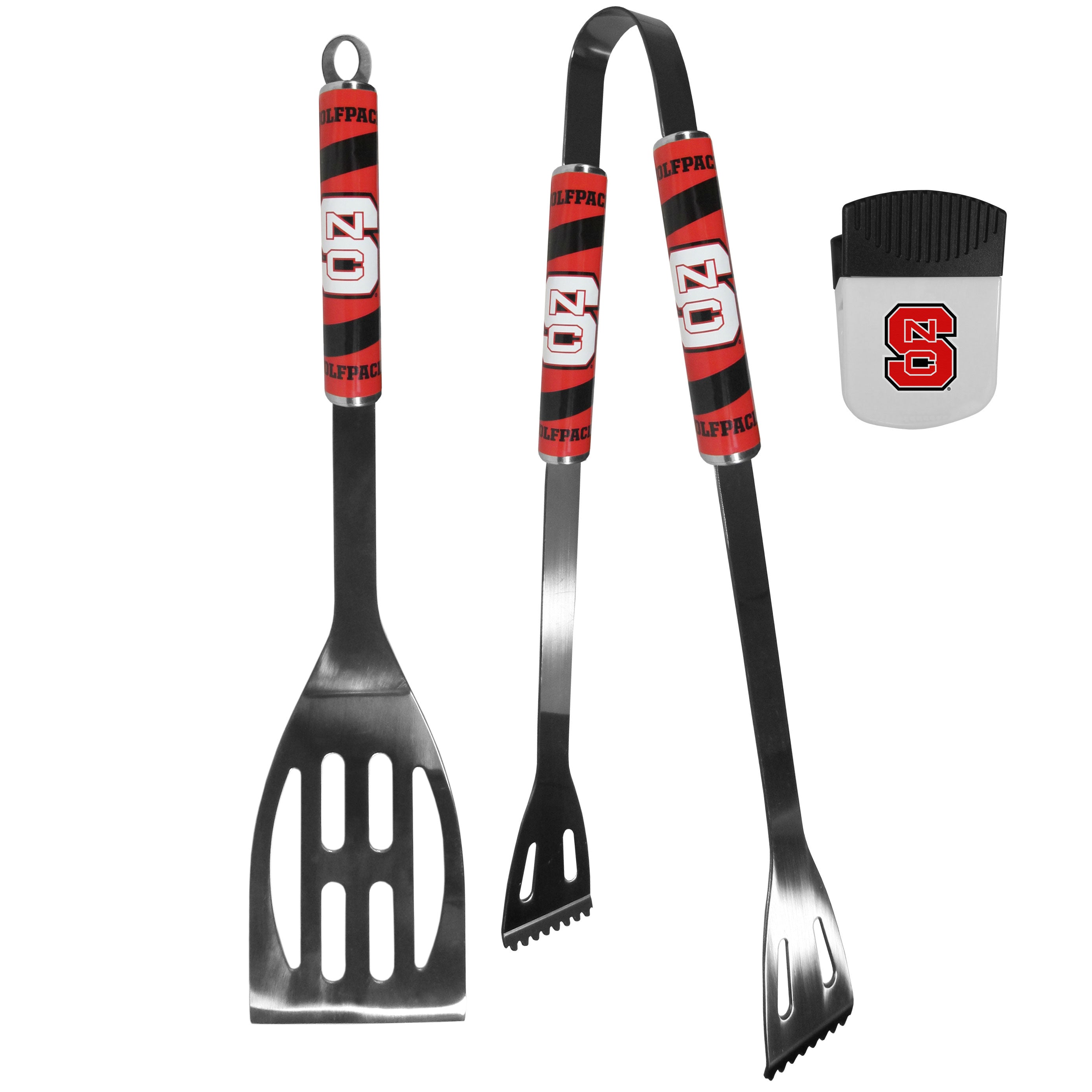 N. Carolina St. Wolfpack 2 pc BBQ Set and Chip Clip