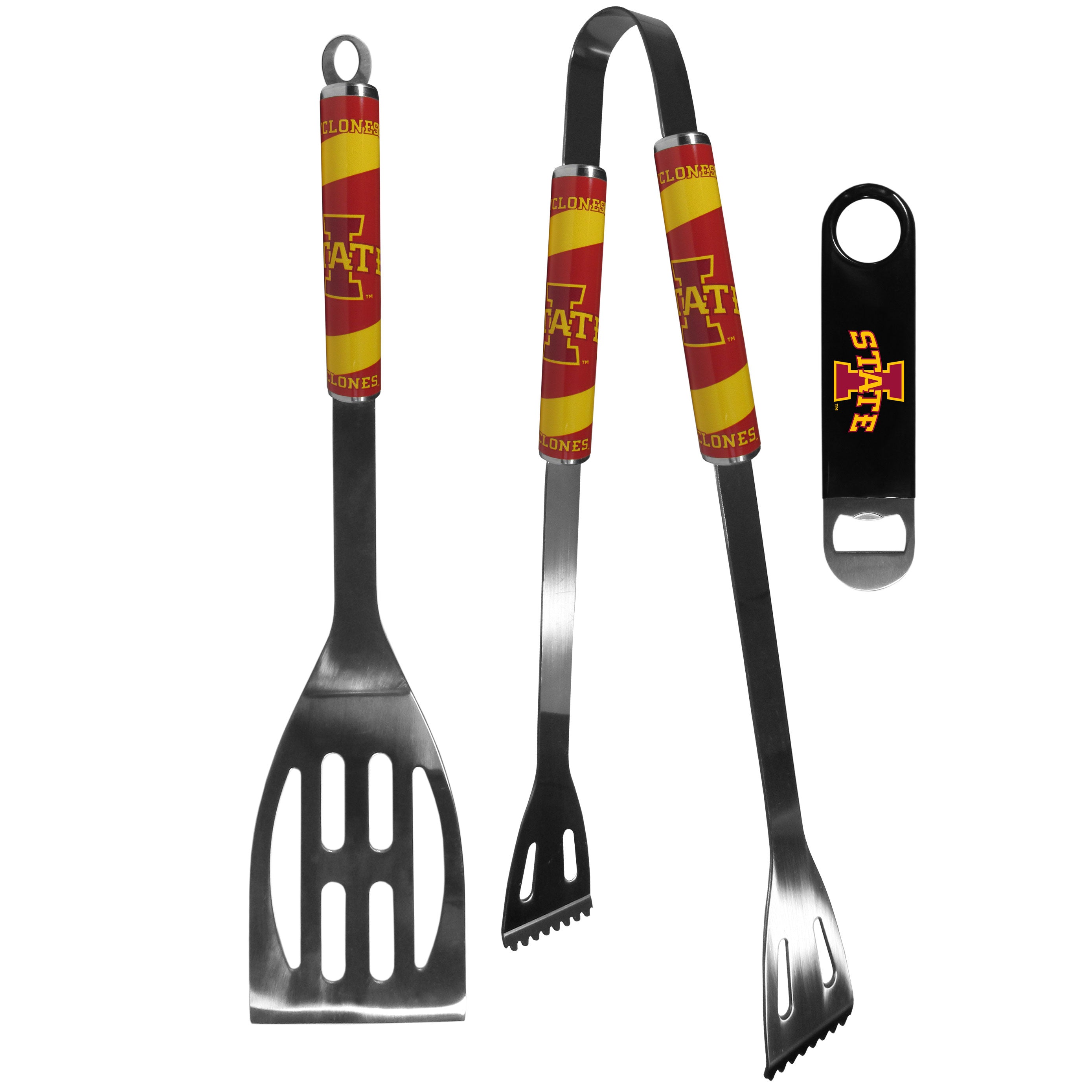 Iowa St. Cyclones 2 pc BBQ Set and Bottle Opener