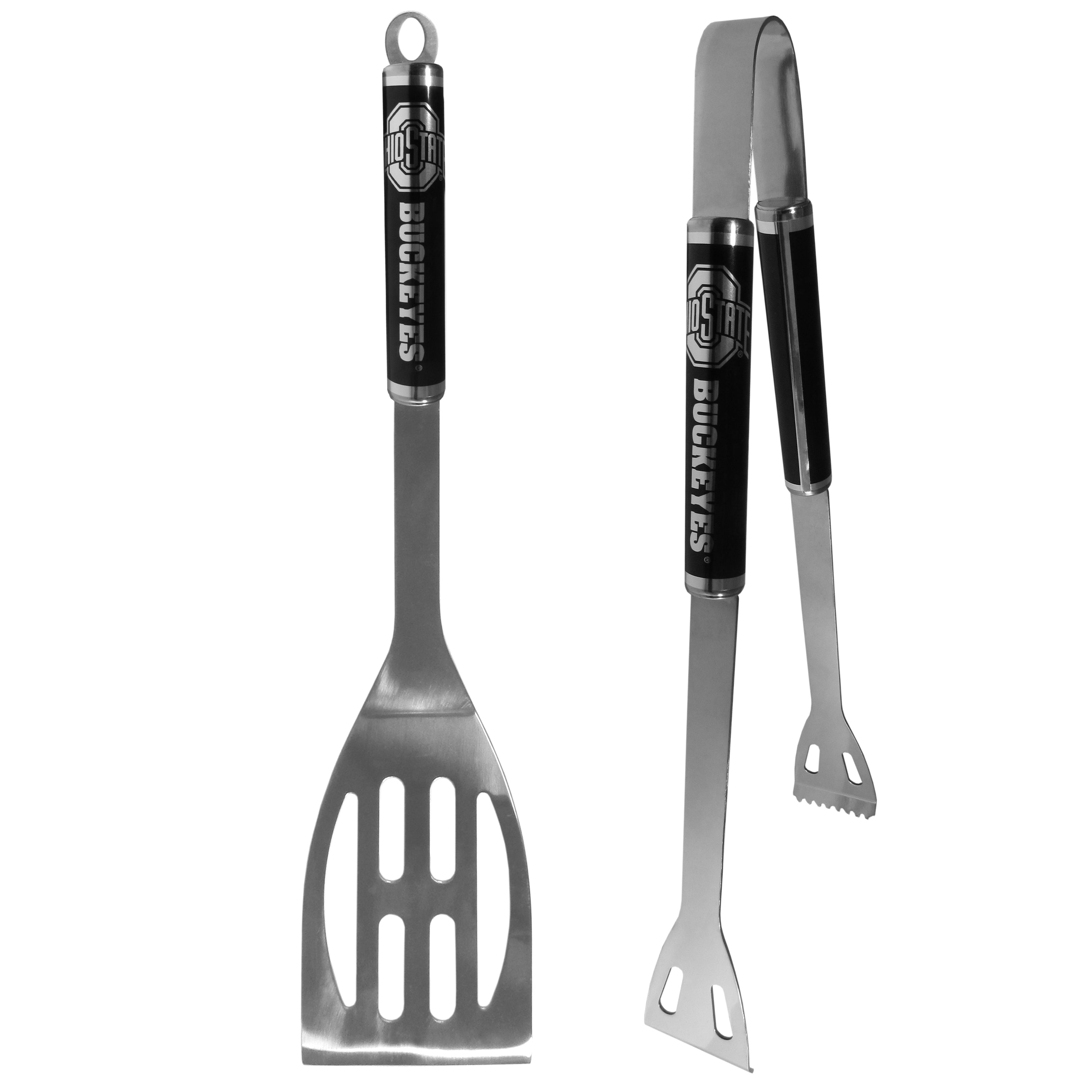 Ohio St. Buckeyes 2 pc Black BBQ Set