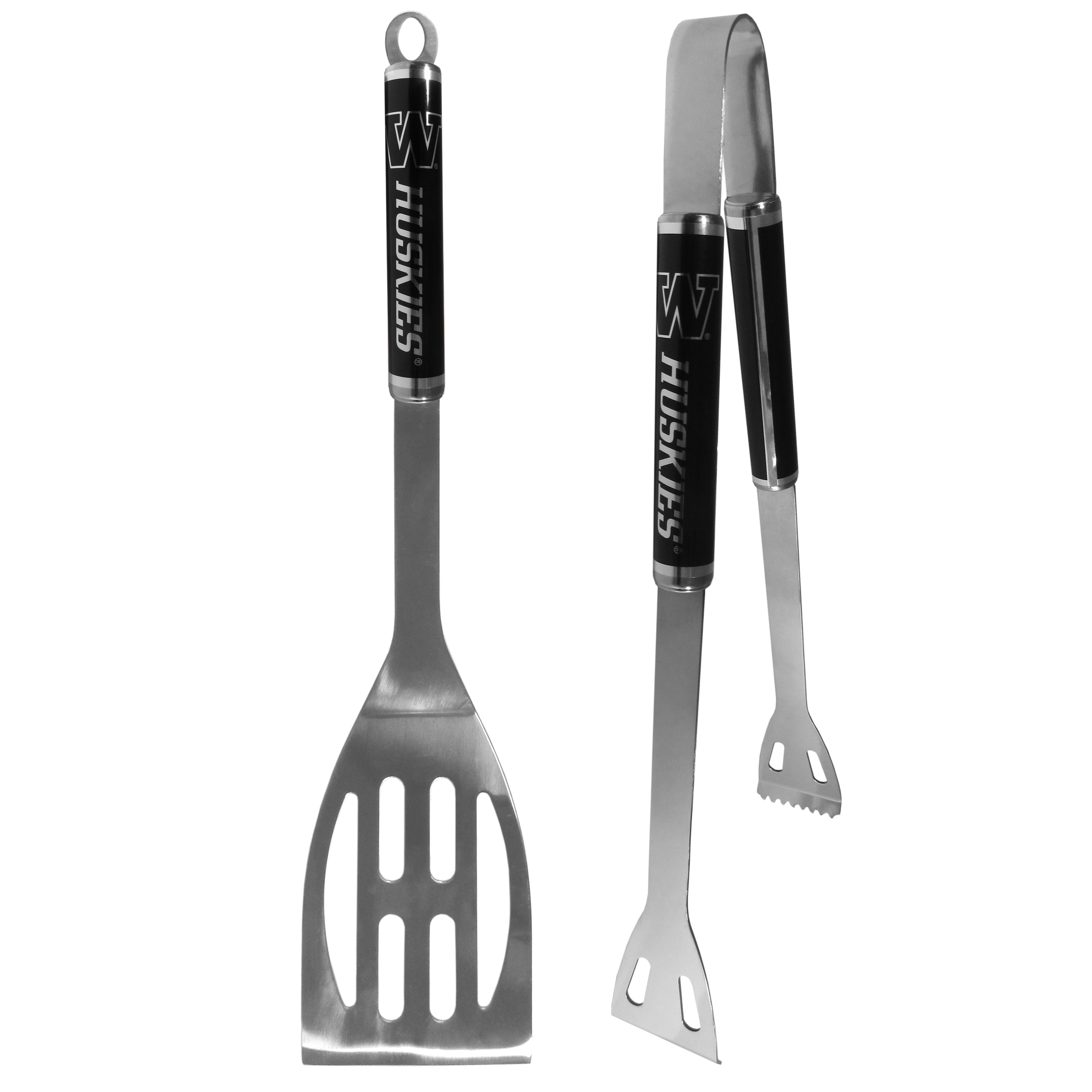 Washington Huskies 2 pc Black BBQ Set