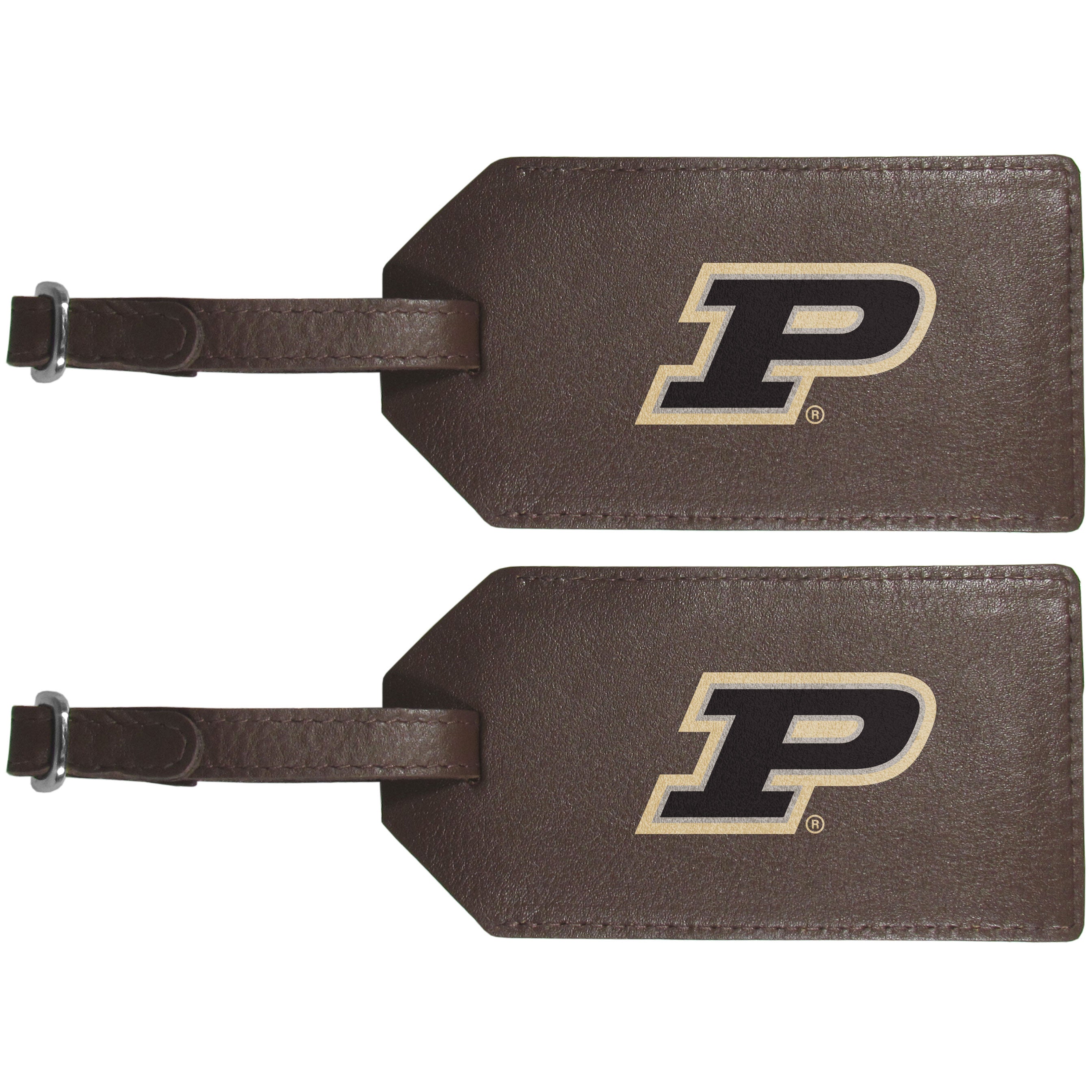 Purdue Boilermakers Leather Luggage Strap, 2pk