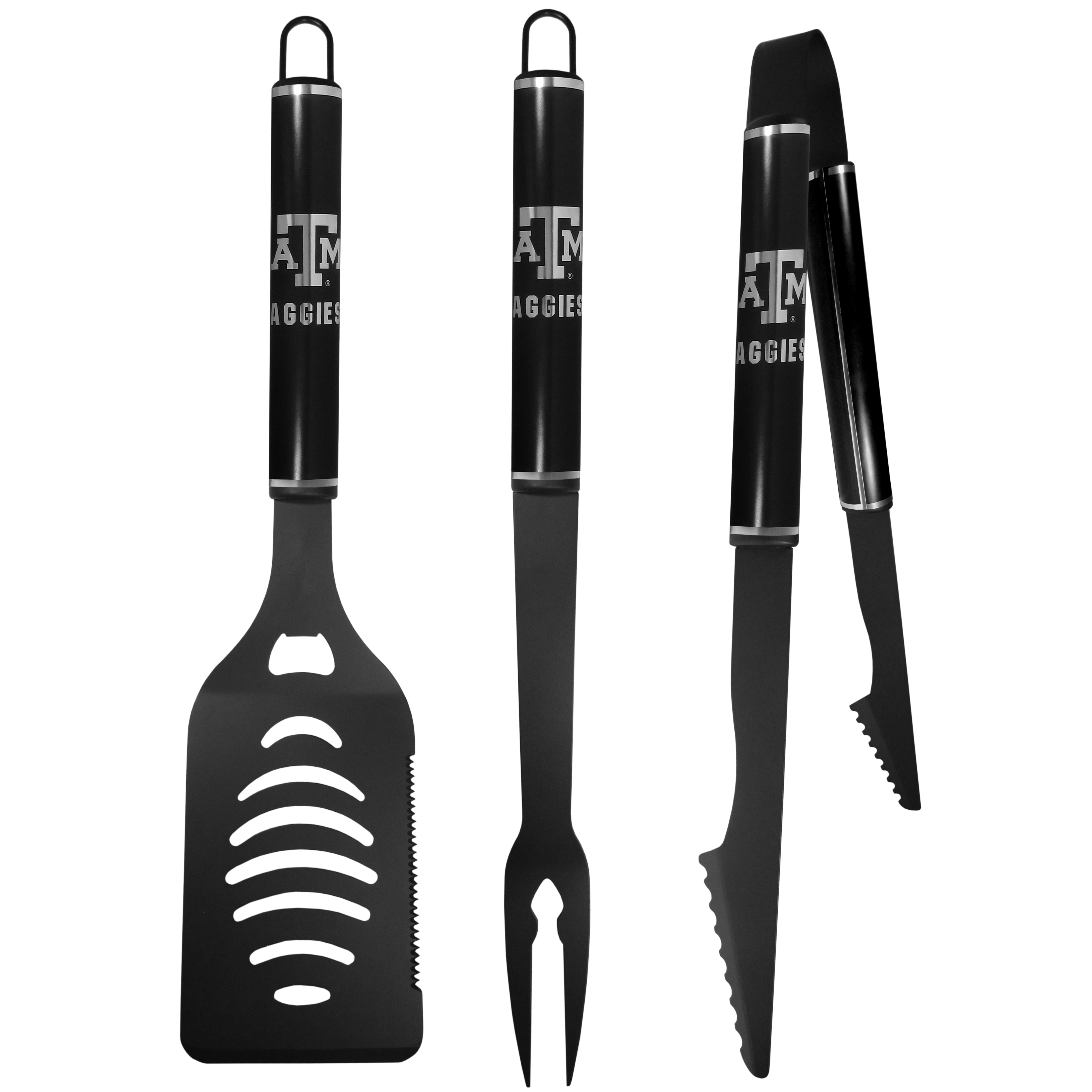 Texas A & M Aggies 3 pc Monochromatic BBQ Set