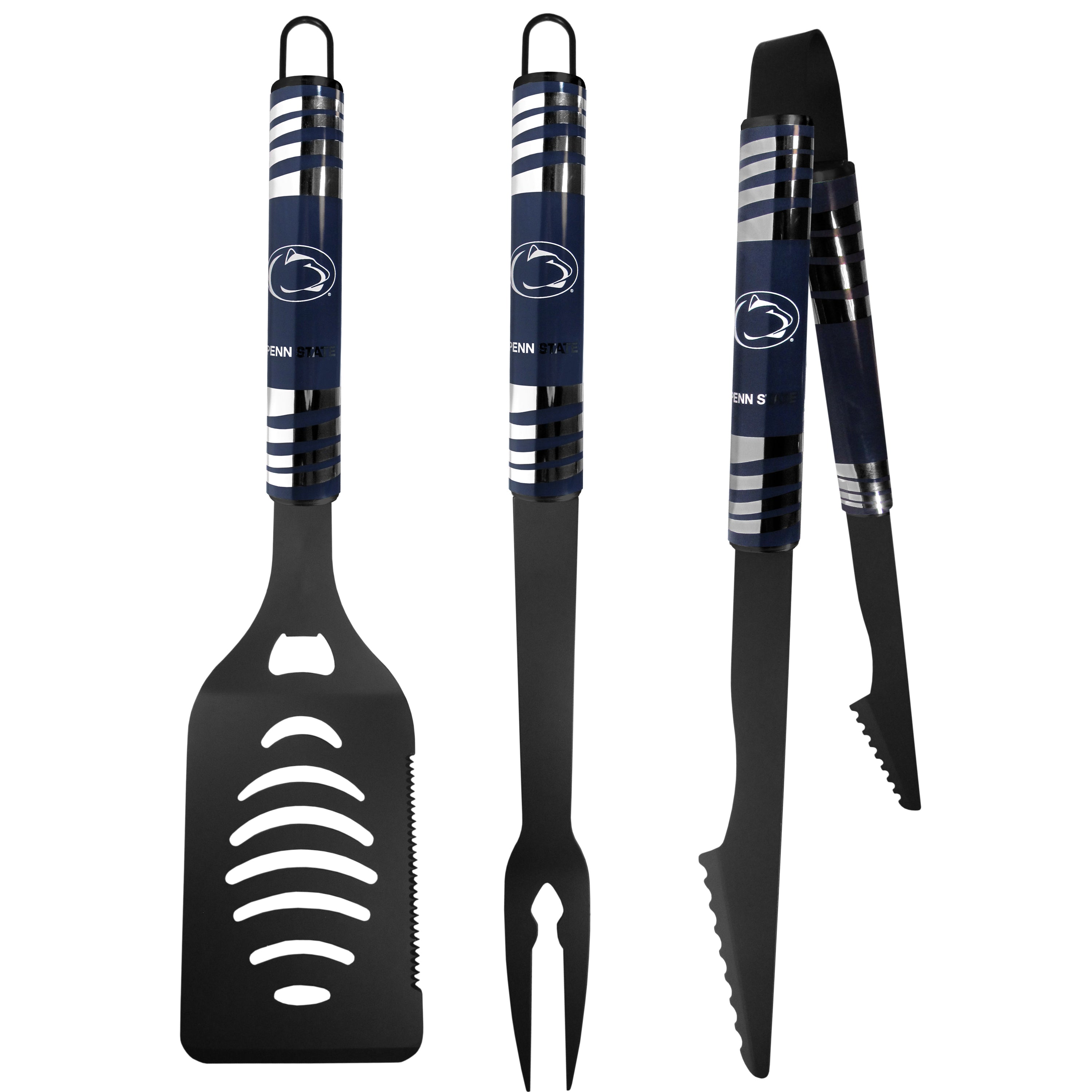 Penn St. Nittany Lions 3 pc Black Tailgater BBQ Set