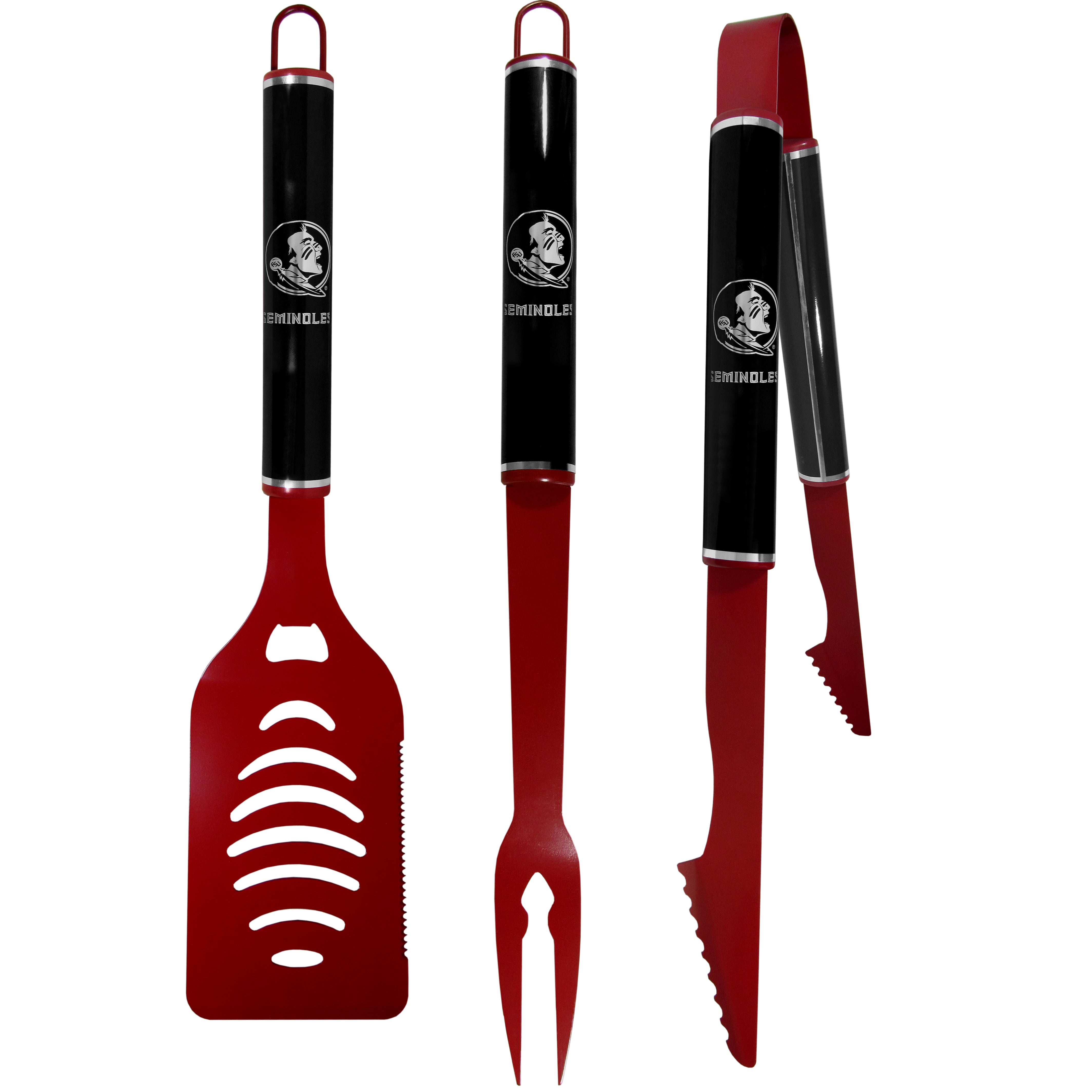 Florida St. Seminoles 3 pc Color and Black BBQ Set