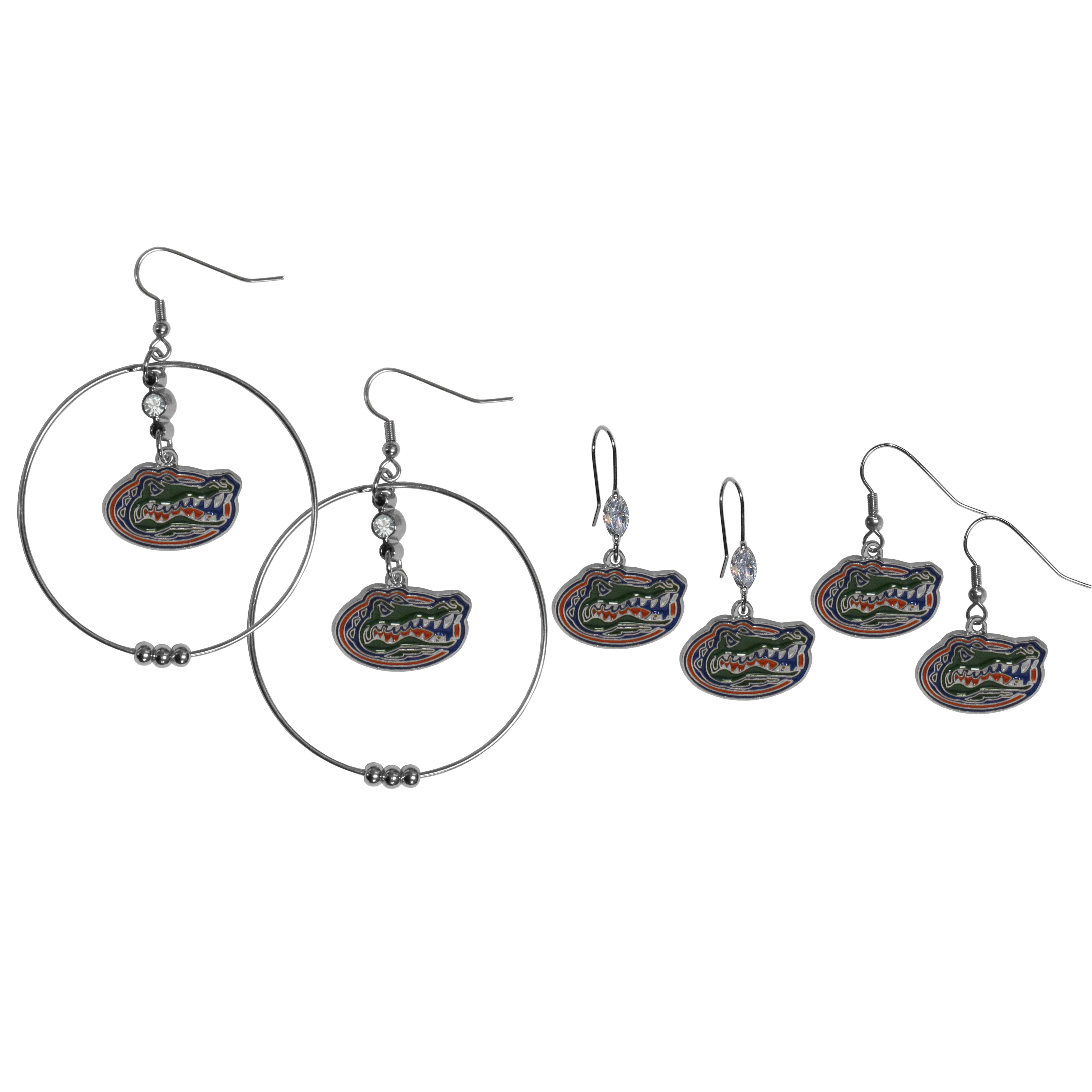 Florida Gators Earring Mix, Hoops and Dangle