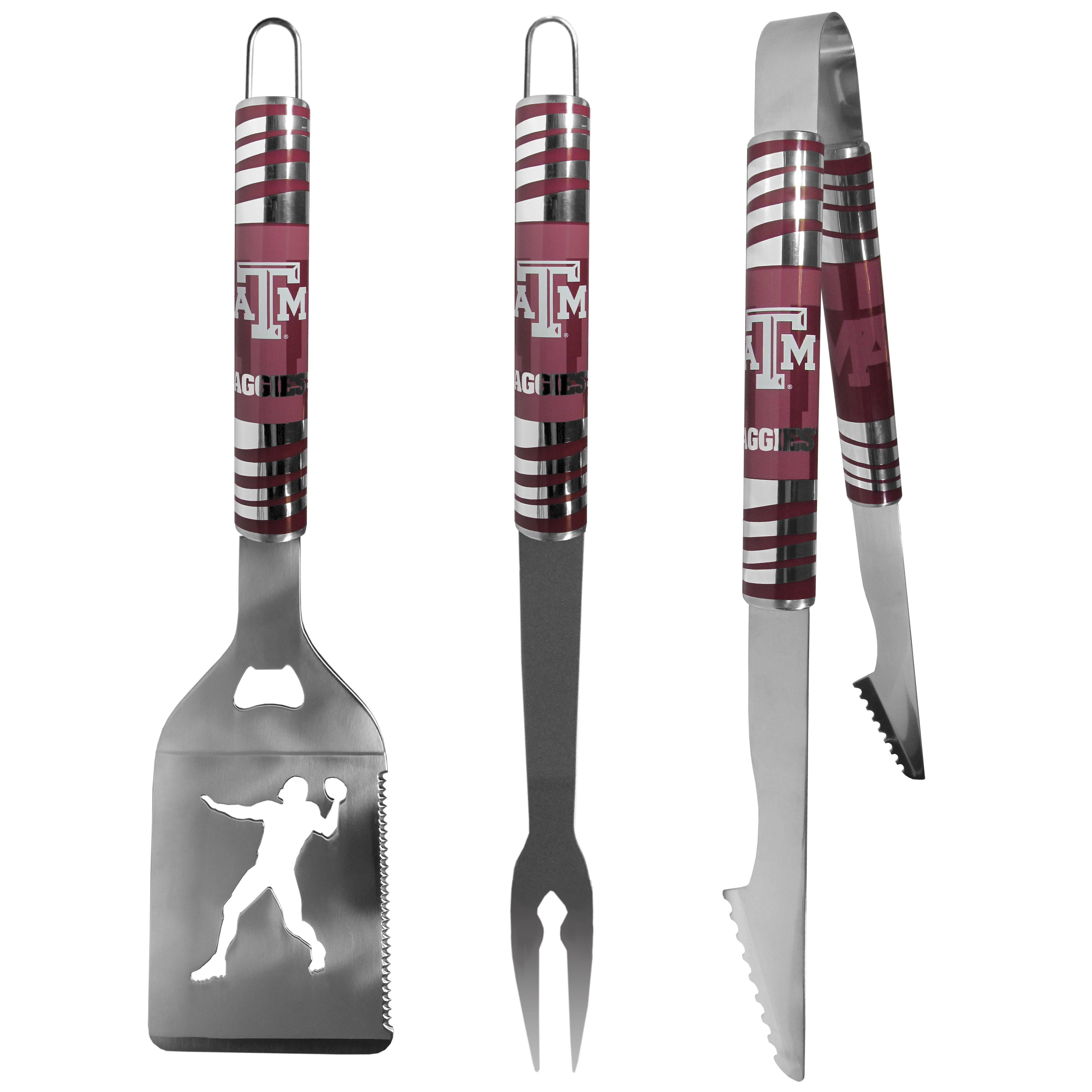 Texas A & M Aggies 3 pc Tailgater BBQ Tools
