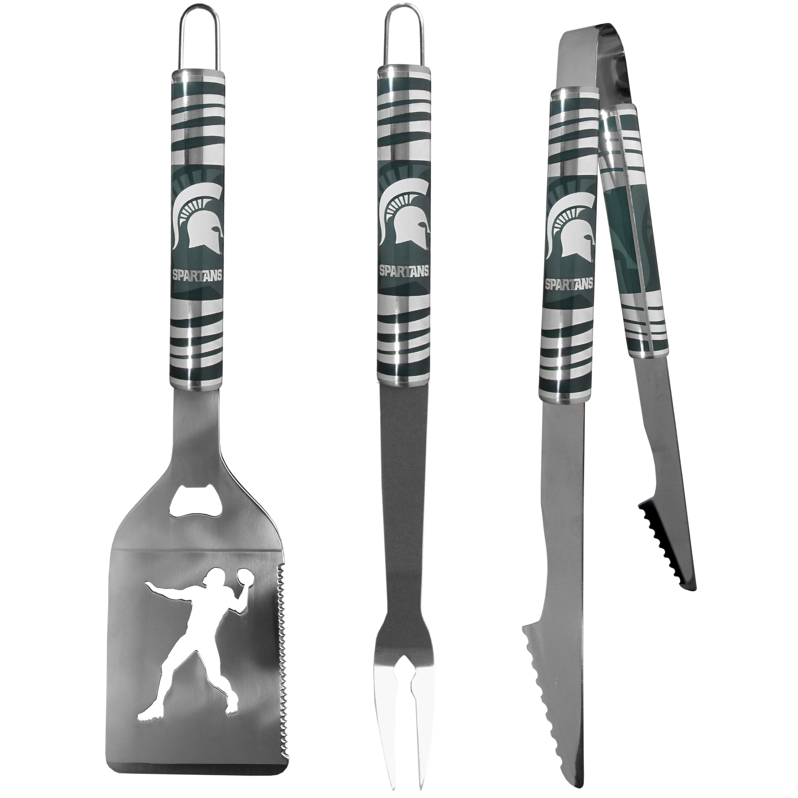 Michigan St. Spartans 3 pc Tailgater BBQ Tools