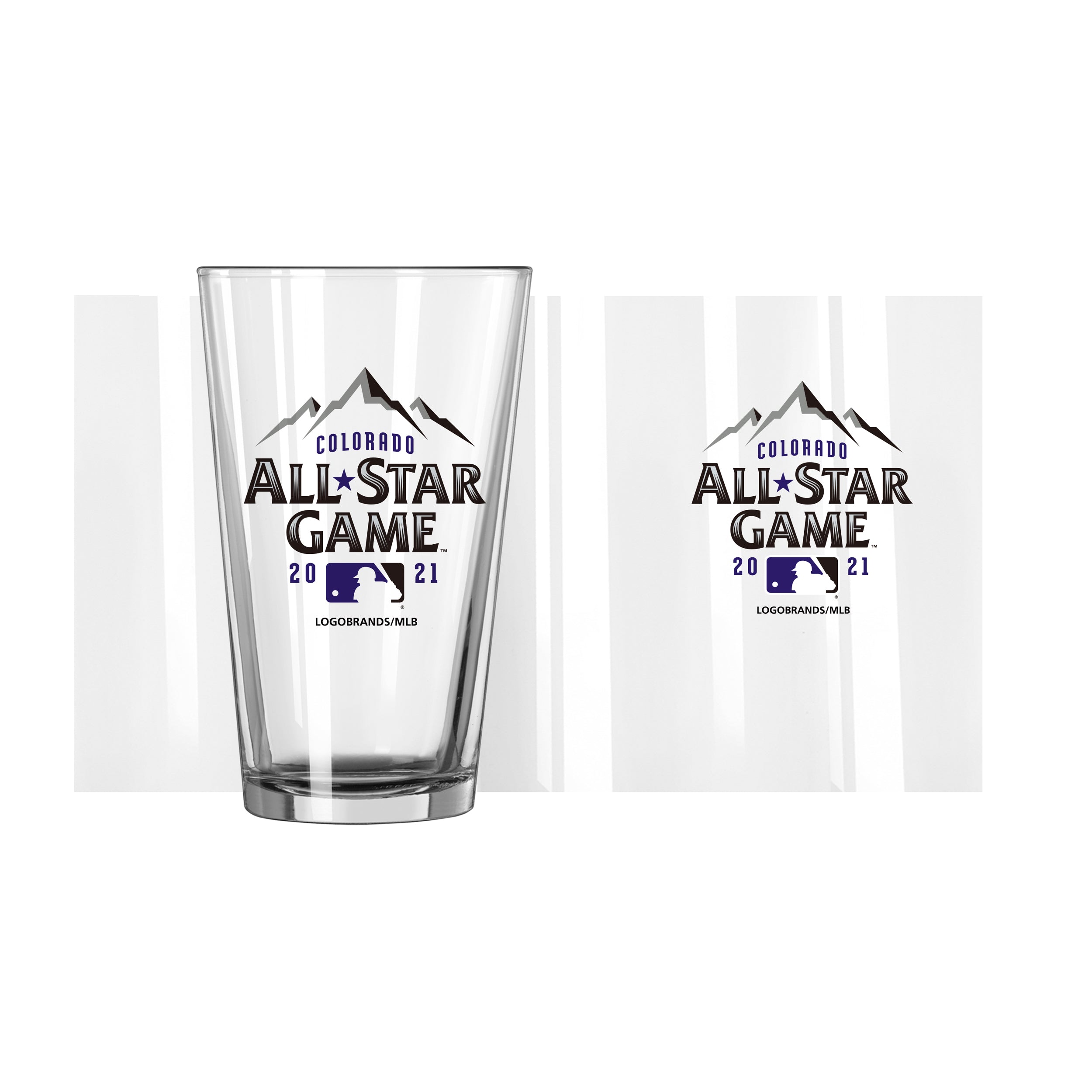 MLB 2021 All Star Game Logo 16oz Pint Glass - Sports Gifts, Sports Memorabilia, Sports Collectibles, Fan Shop