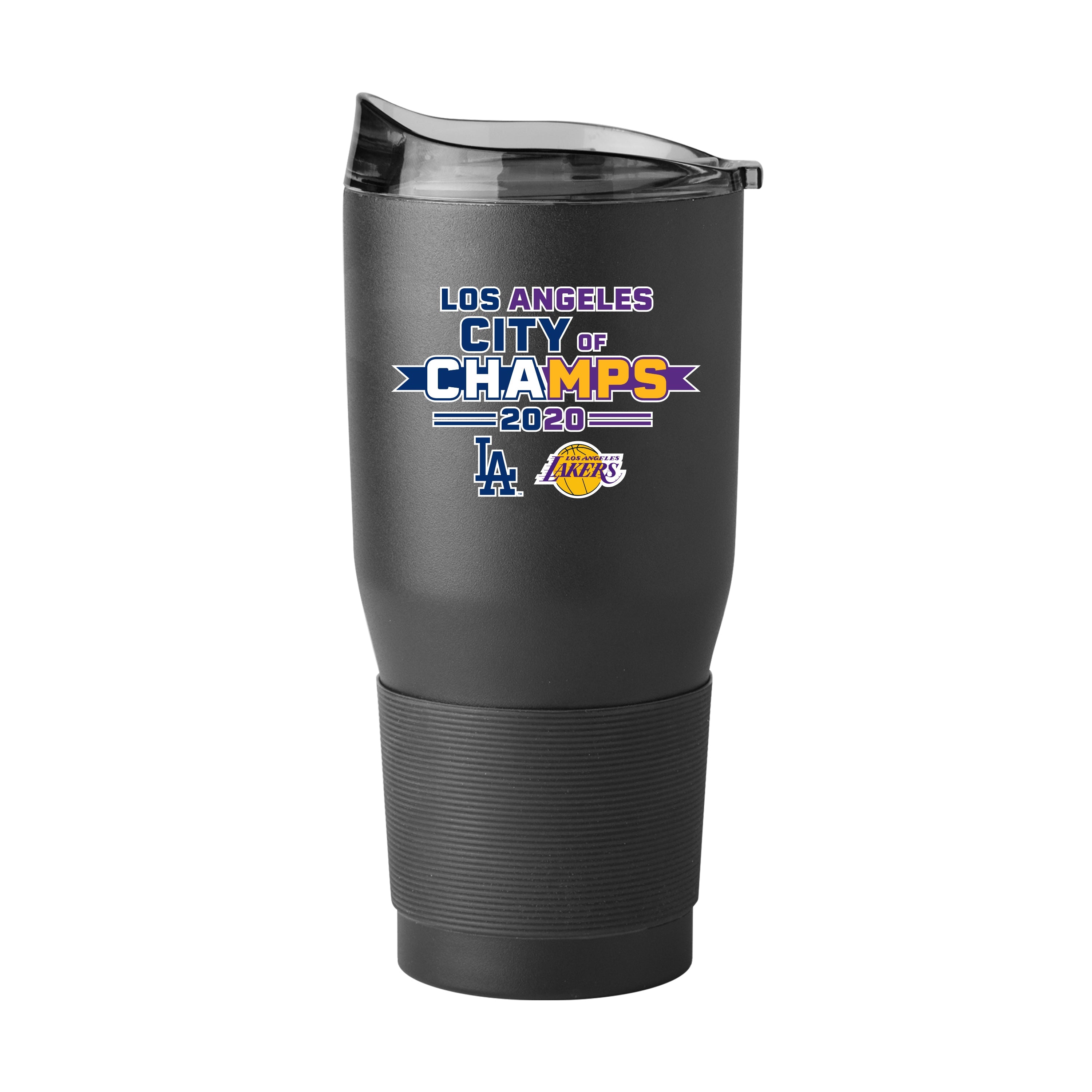 Lakers/Dodgers City of Champs Black 30oz Powder Coat Tumbler