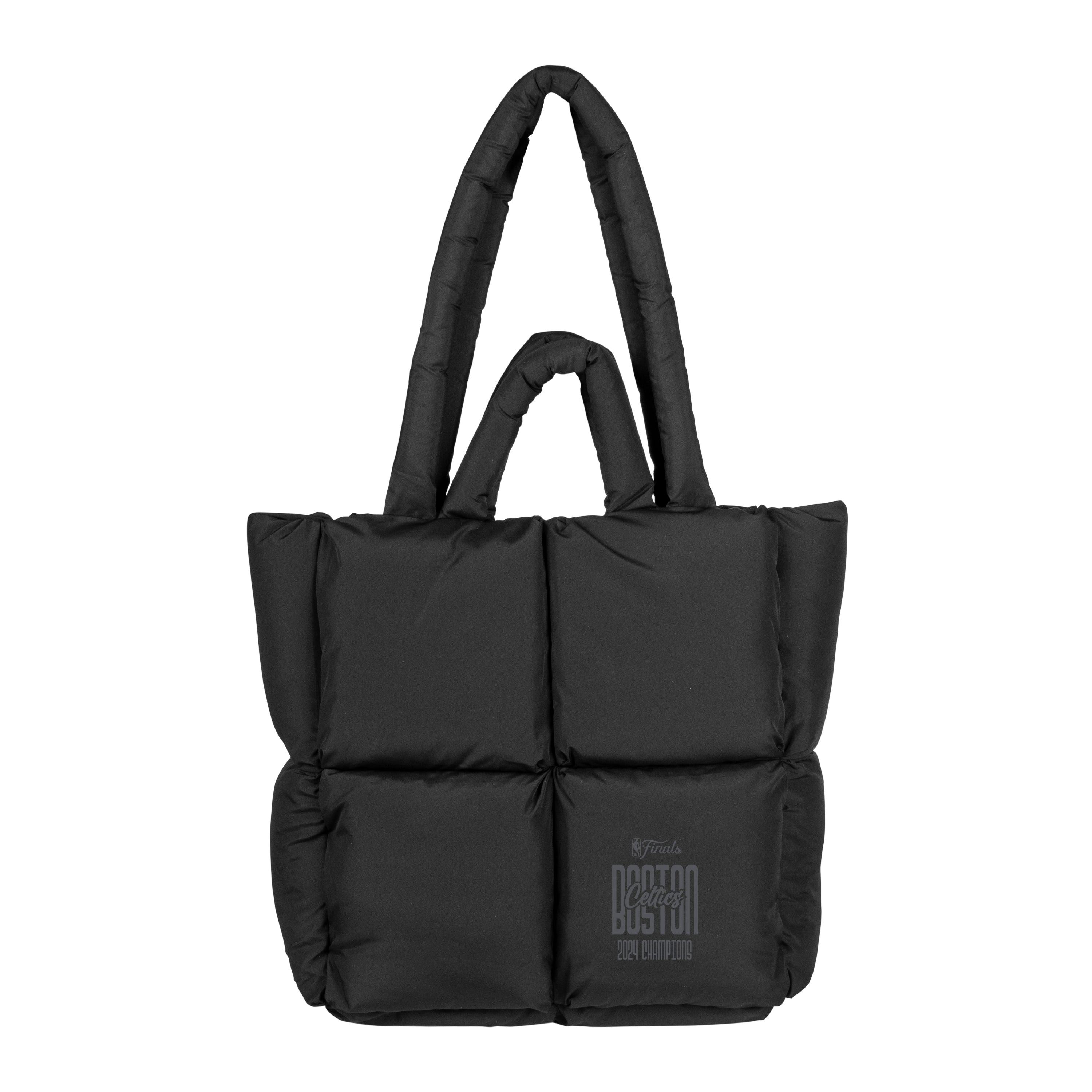 Boston Celtics 2024 NBA Champions Black Puff Tote