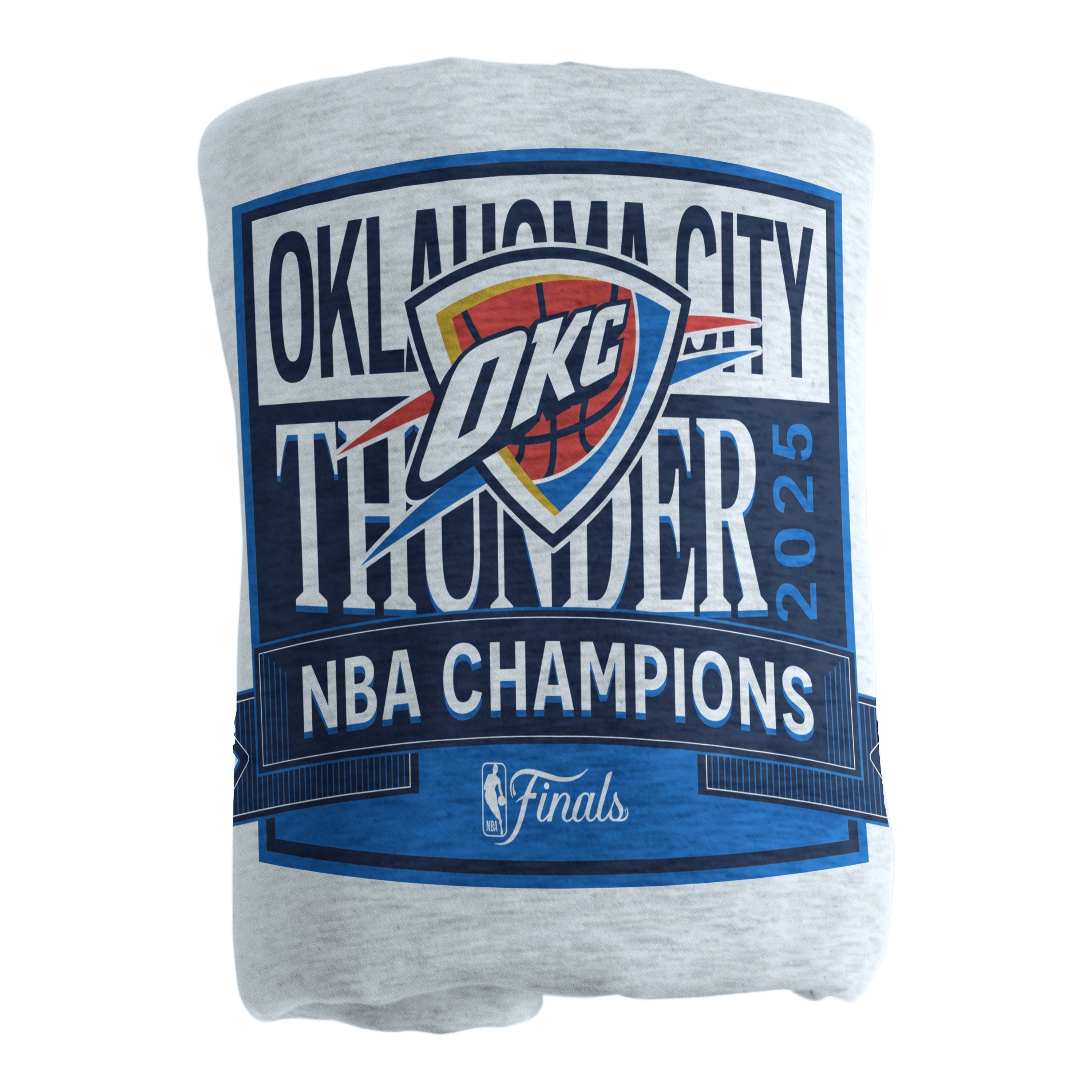 Oklahoma City Thunder 2025 NBA Champions Sublimated Sweatshirt Blanket - Sports Gifts, Sports Memorabilia, Sports Collectibles, Fan Shop